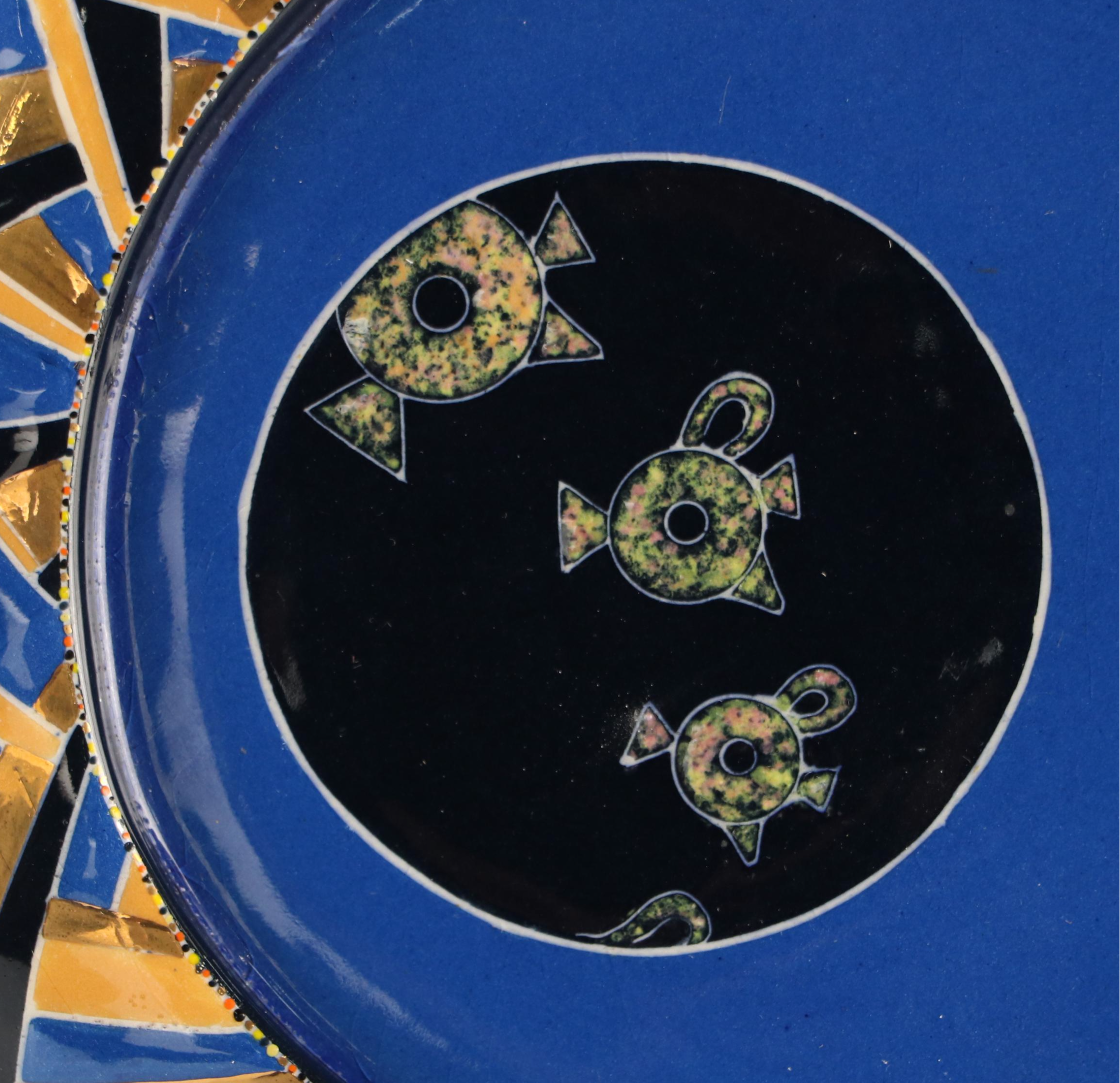 Joan Takayama-Ogana Striped Ceramic Tea Set, 1990