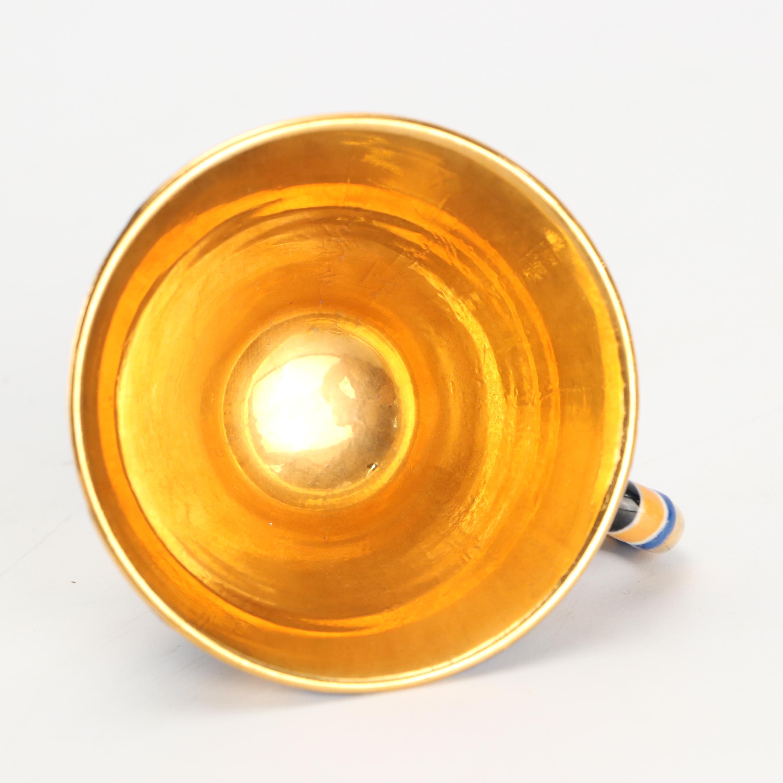 Joan Takayama-Ogana Striped Ceramic Tea Set, 1990