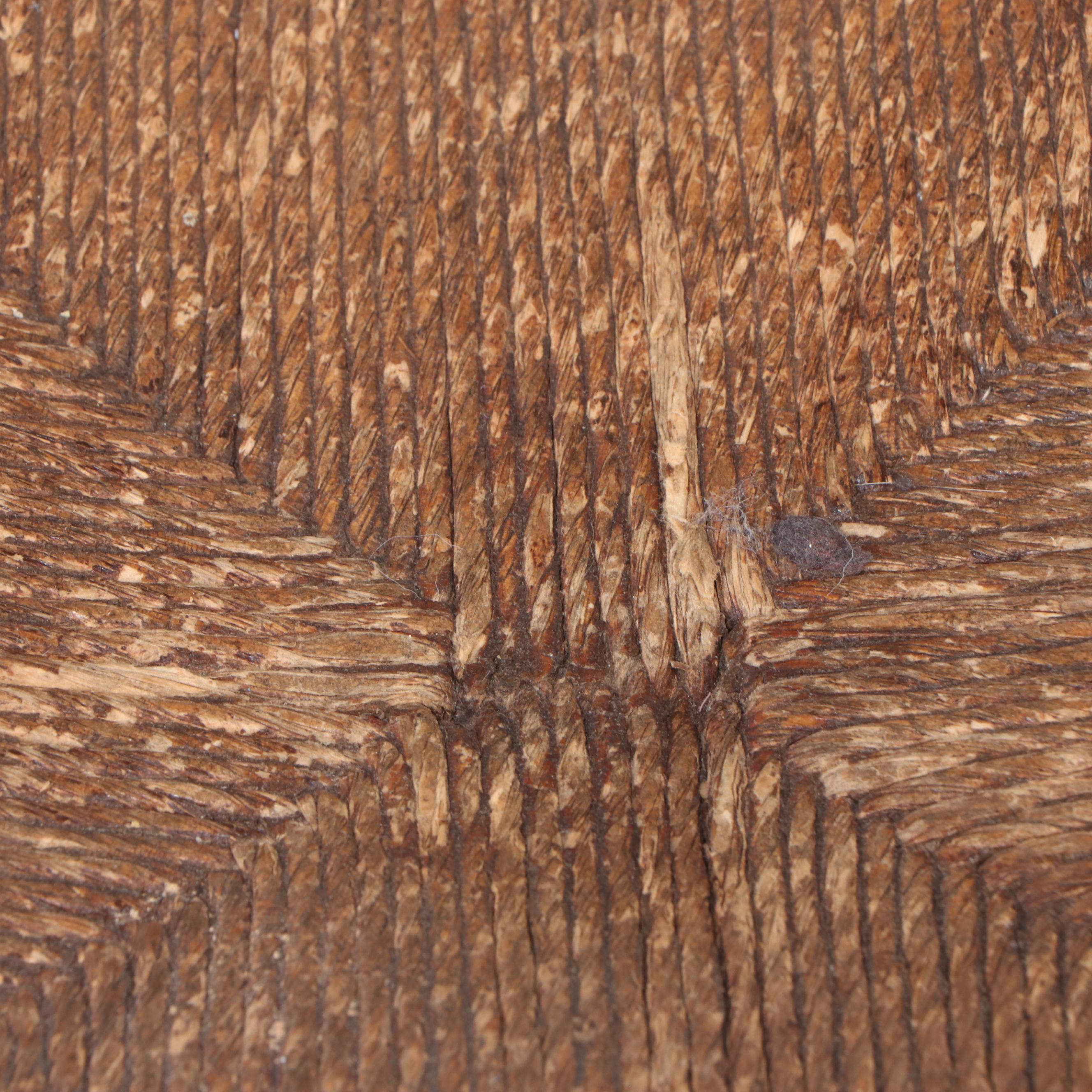 Ladderback Side Chair with Woven Seat