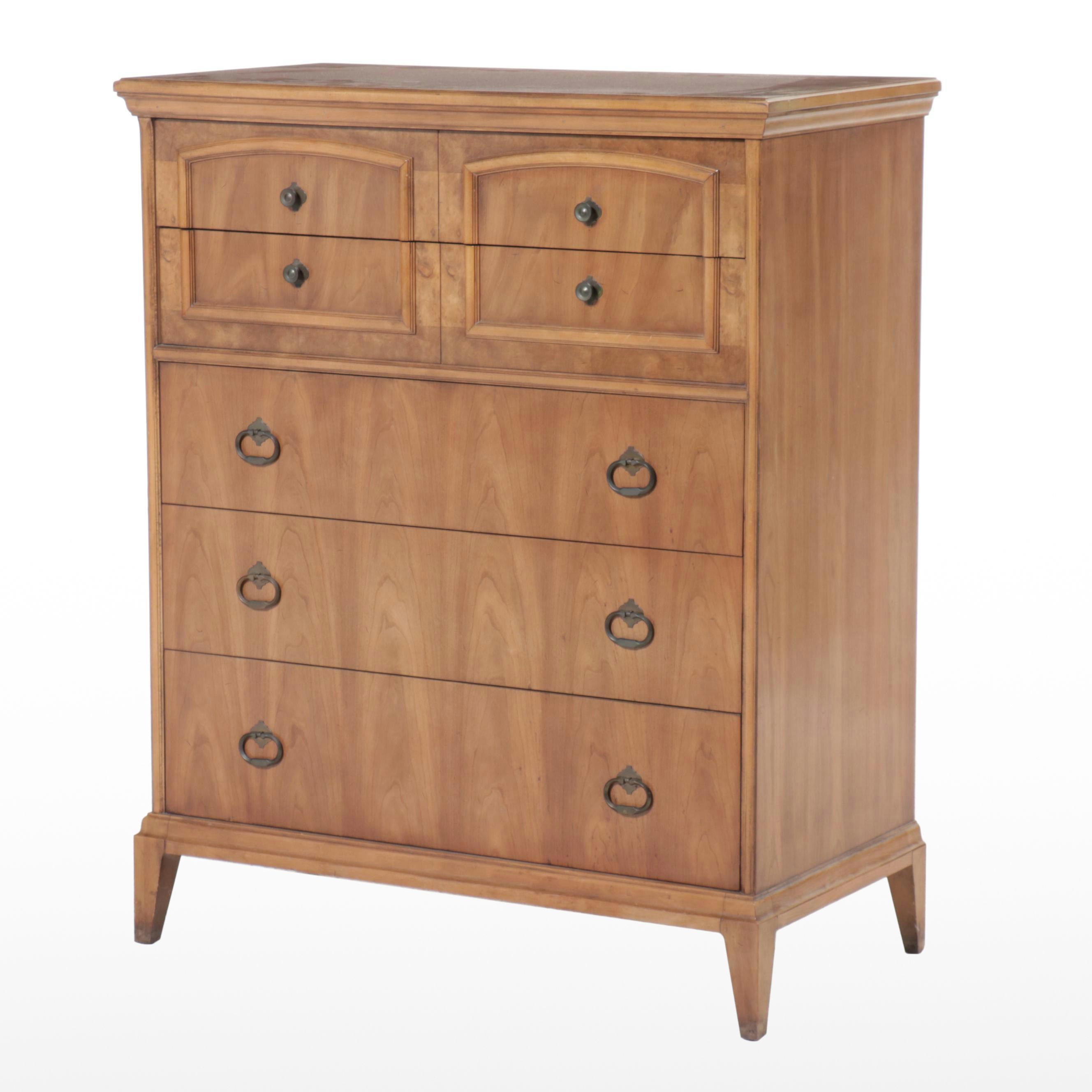 J. B. Van Sciver Co. Mid Century Modern Style Maple Finish Chest of Drawers