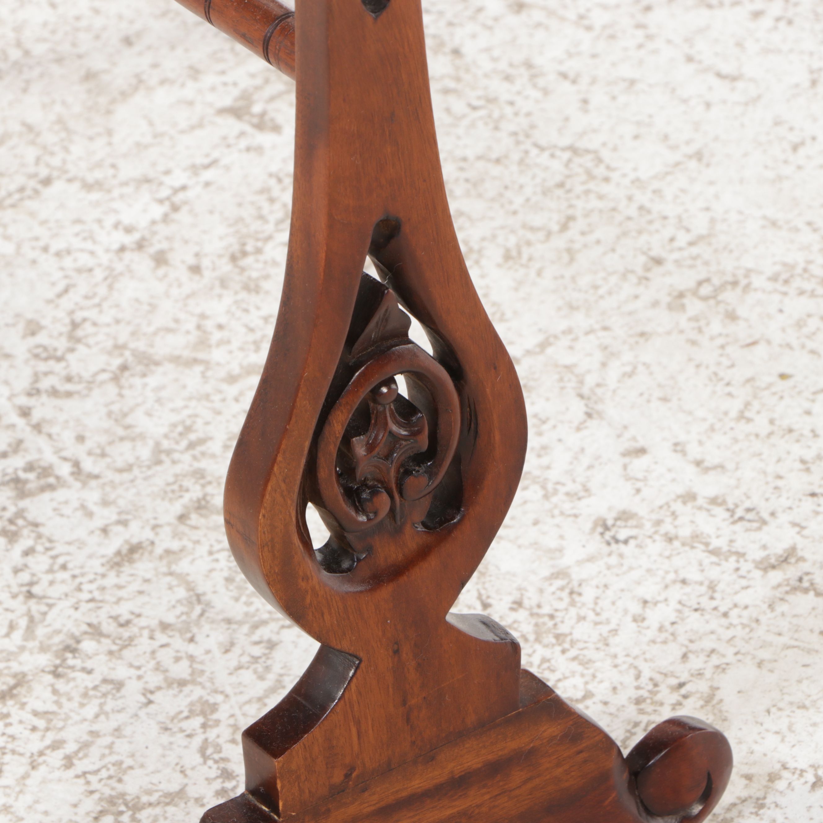 Carved Wood Quilt Rack, Mid to Late 20th Century