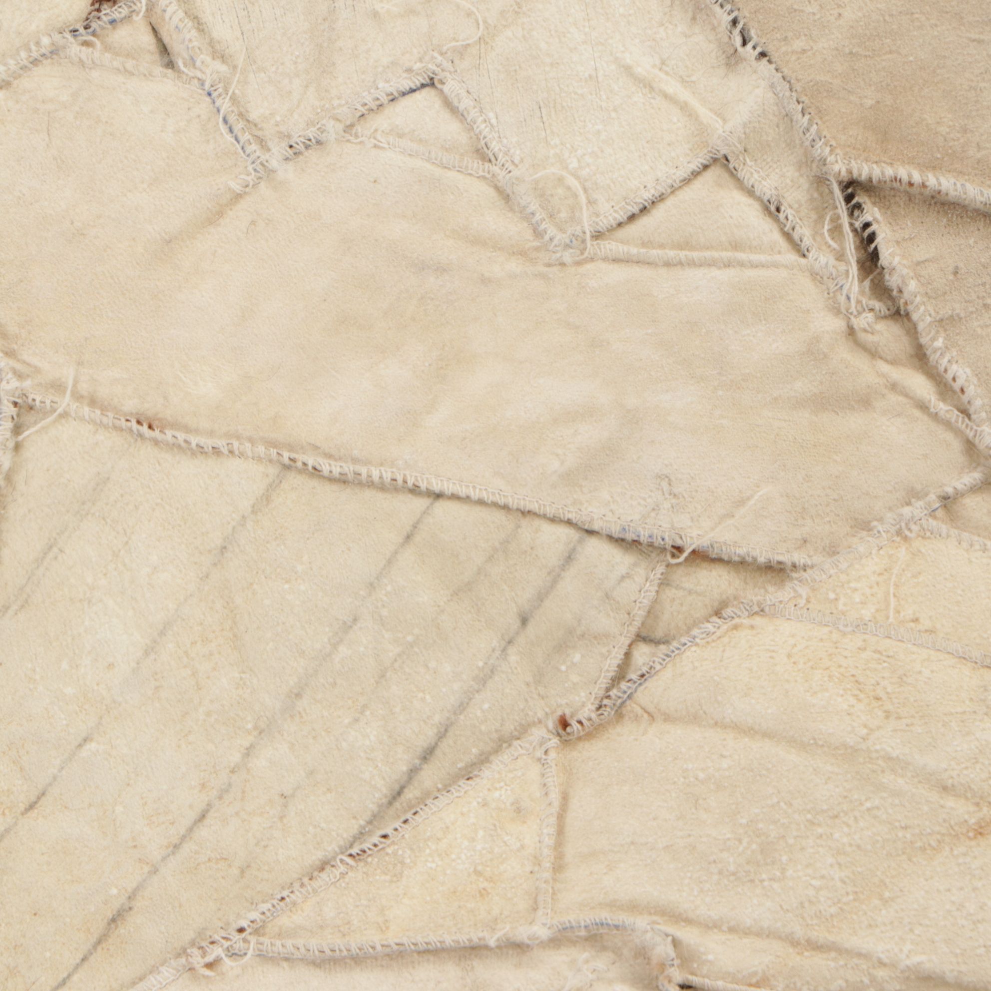 5'11 x 7'9 Handmade South American Alpaca Hide Patchwork Pictorial Area Rug