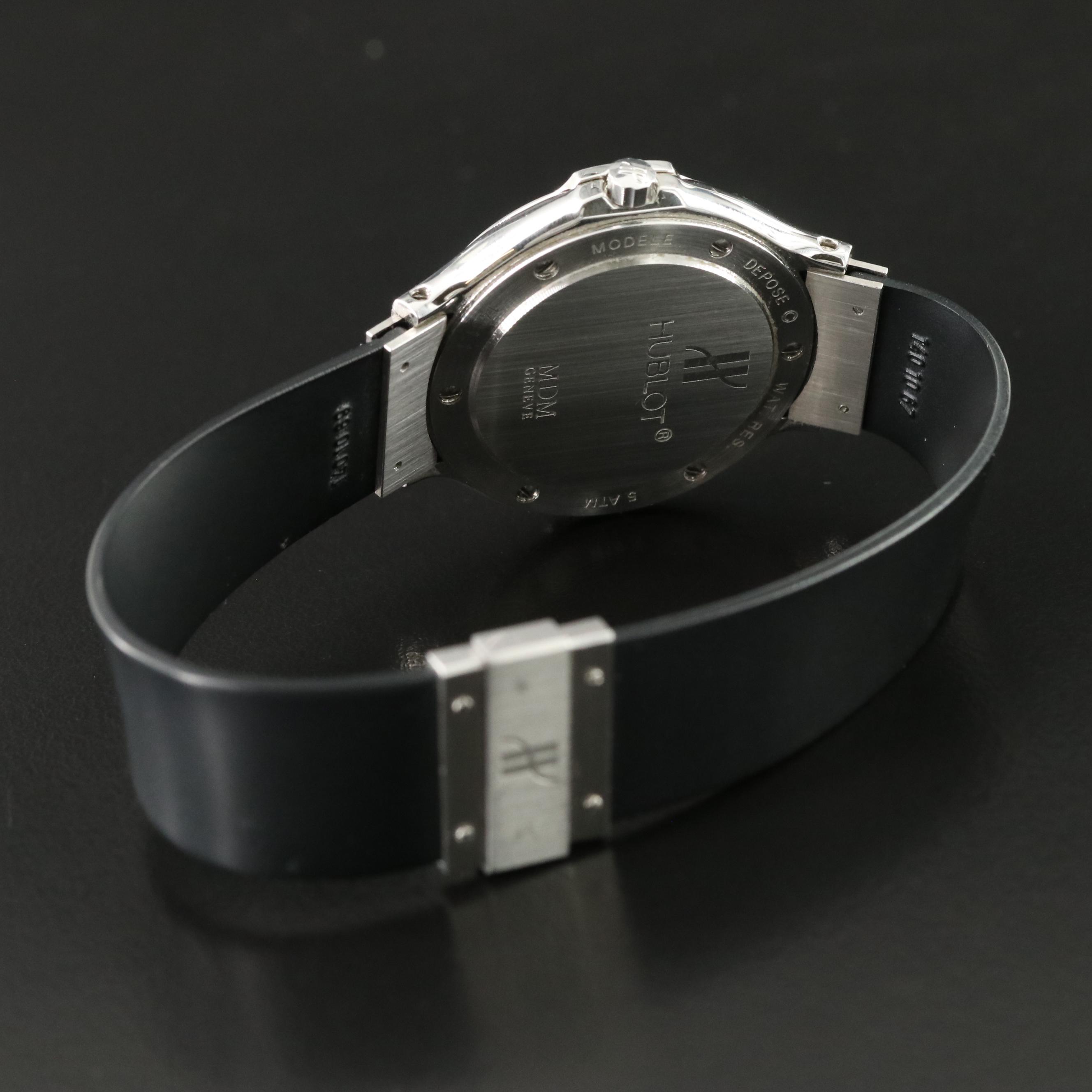 Hublot Classic MDM Black Steel Quartz Watch