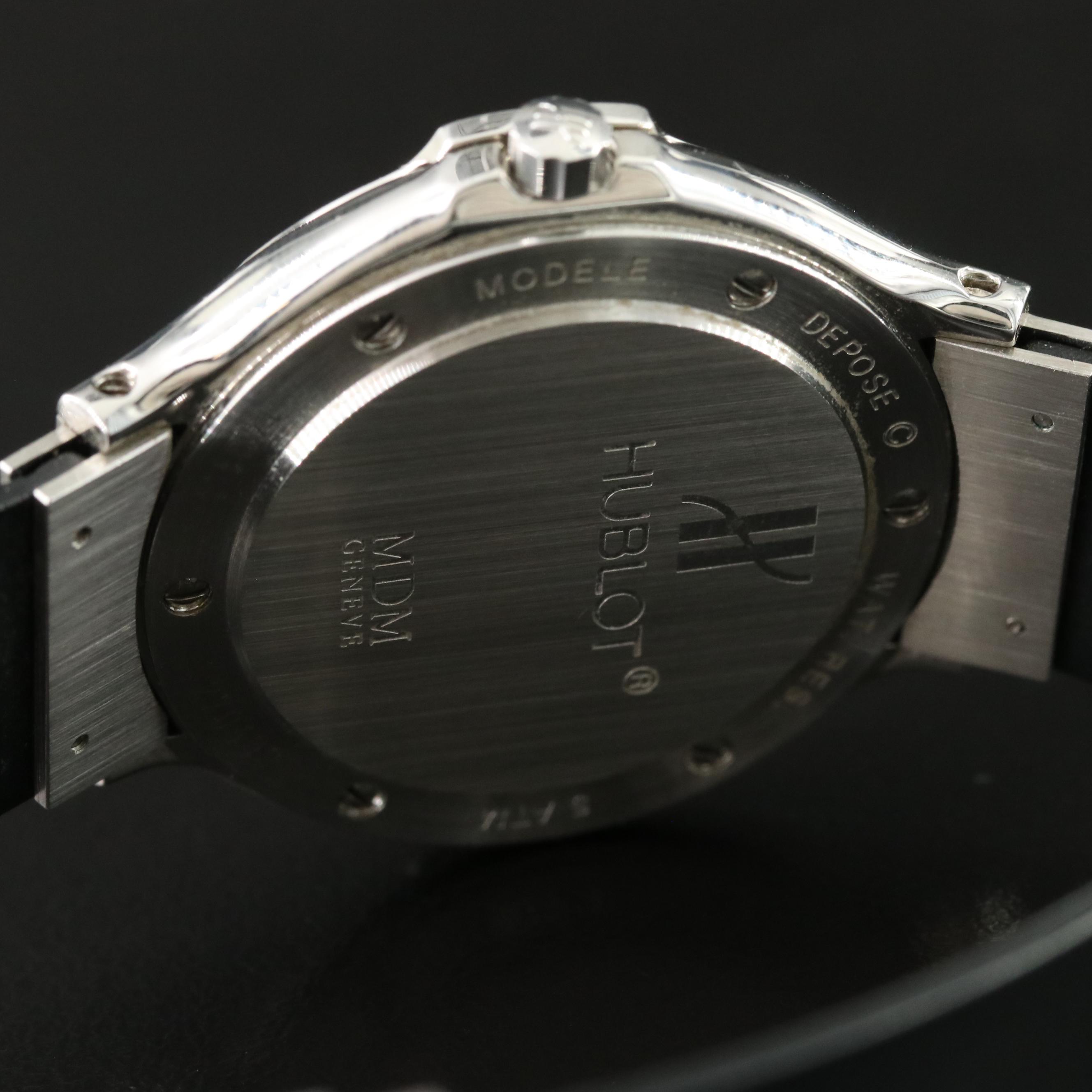 Hublot Classic MDM Black Steel Quartz Watch