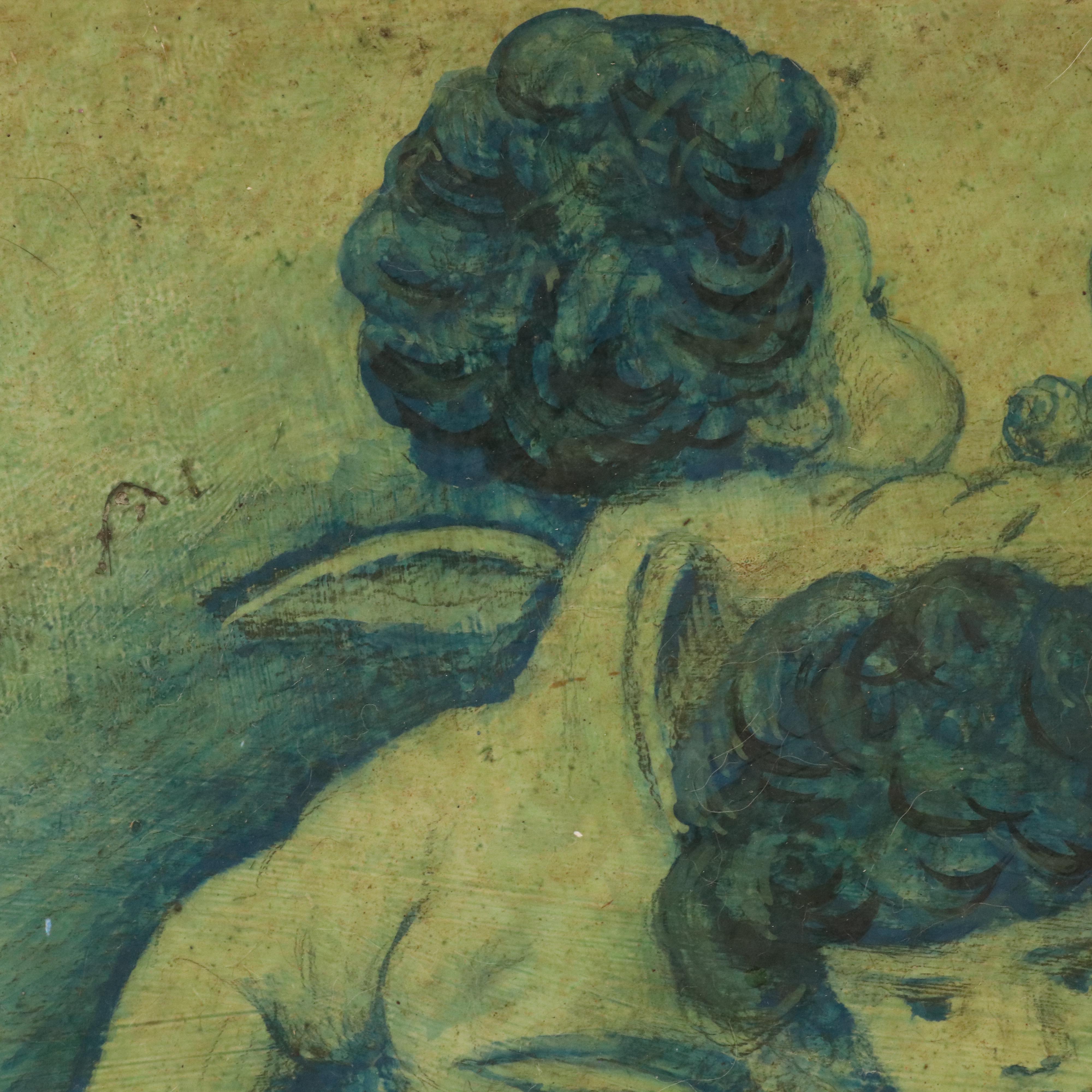 Tempera Painting of Cherubs