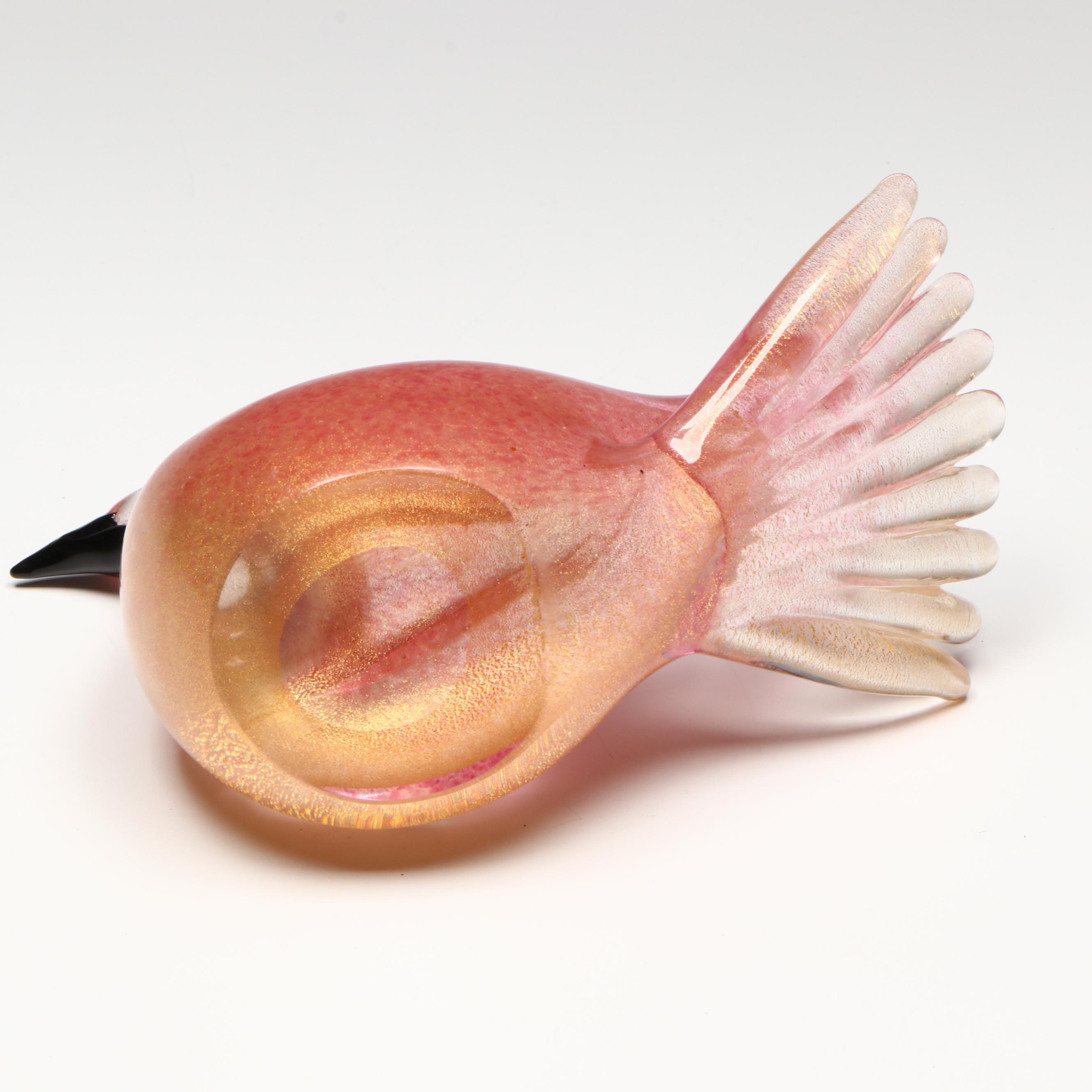 Murano Art Glass Bird Figurines