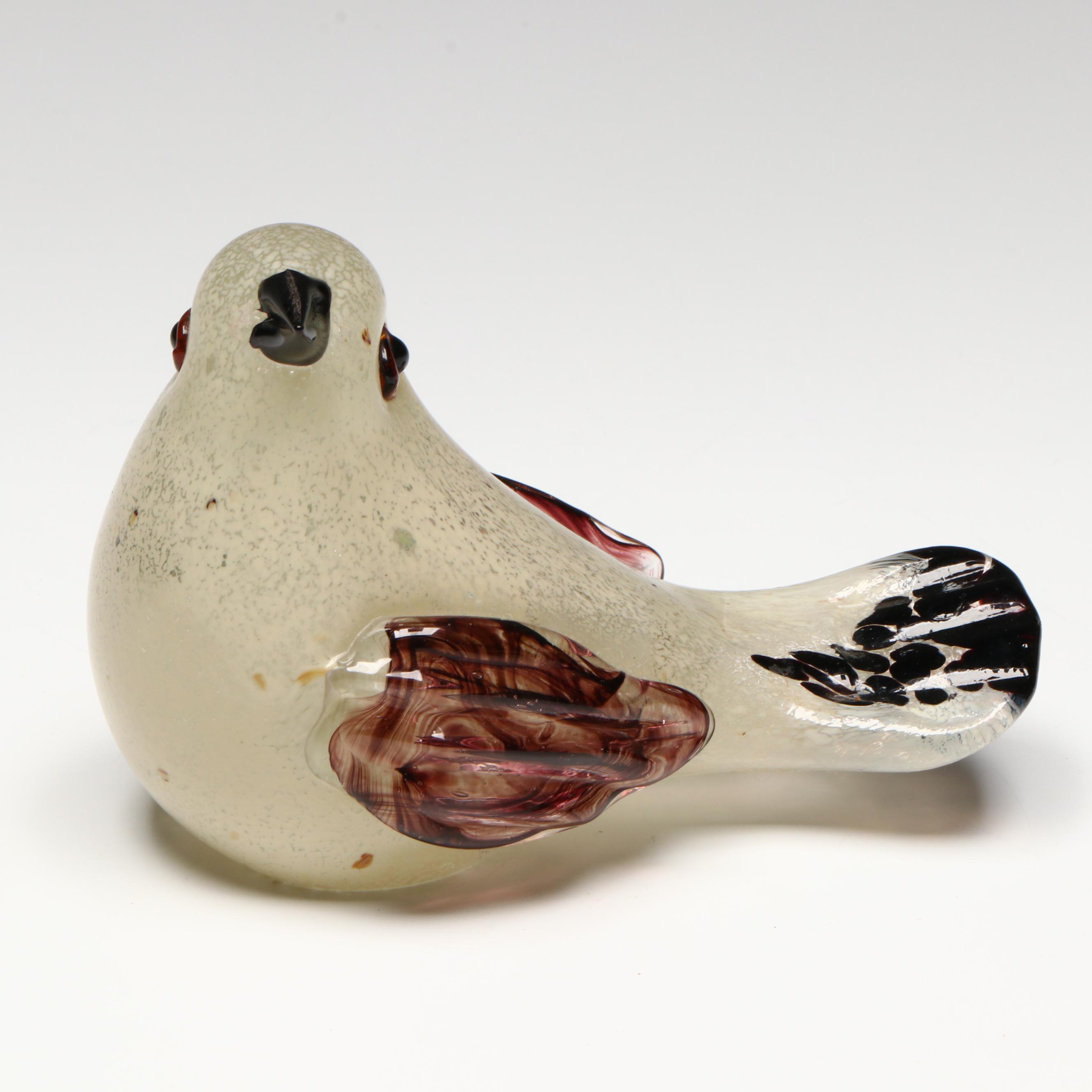 Murano Art Glass Bird Figurines