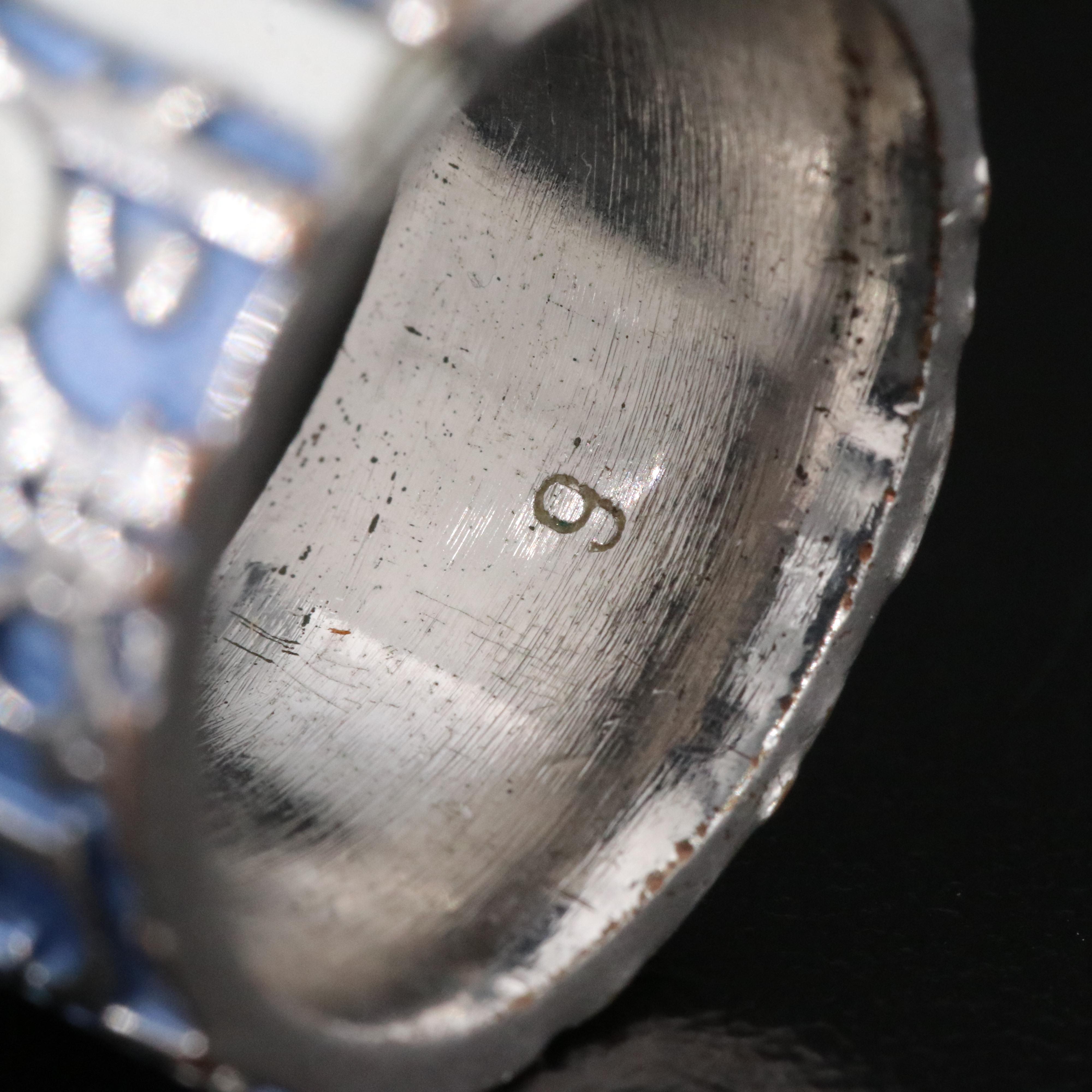 Dior Trotter Blue Enamel Ring