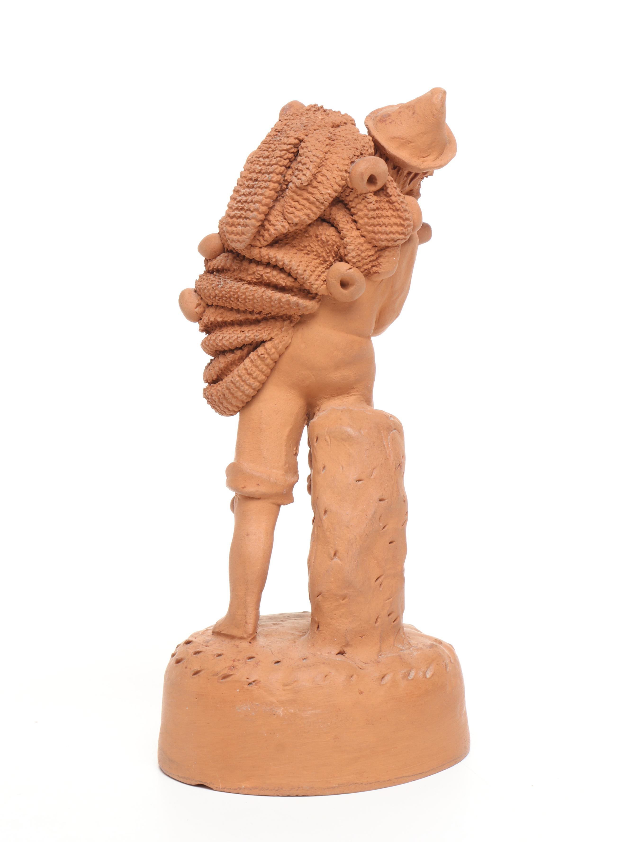 Man on Donkey and More Terracotta Figures, Late 20th Century