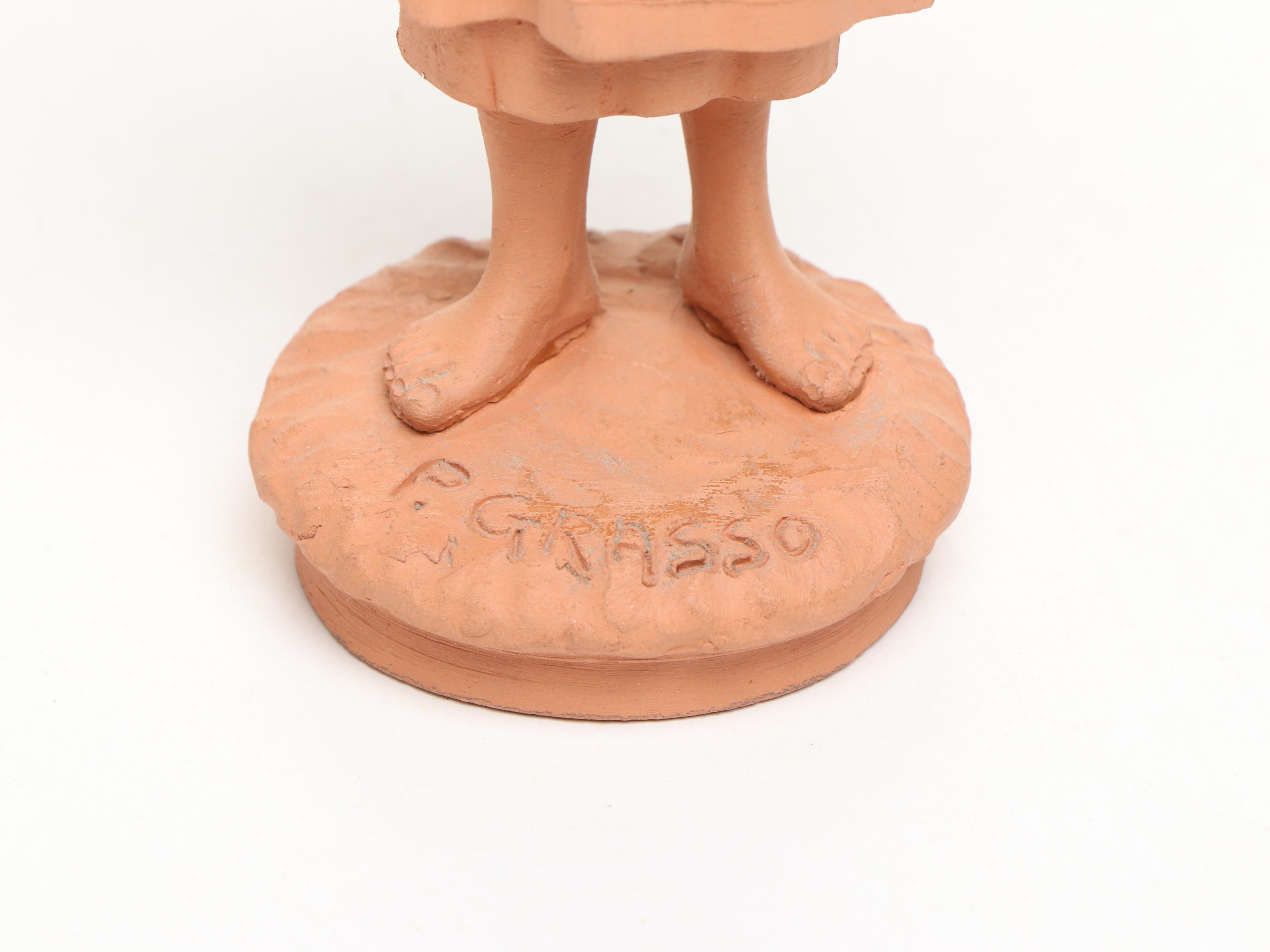 Man on Donkey and More Terracotta Figures, Late 20th Century