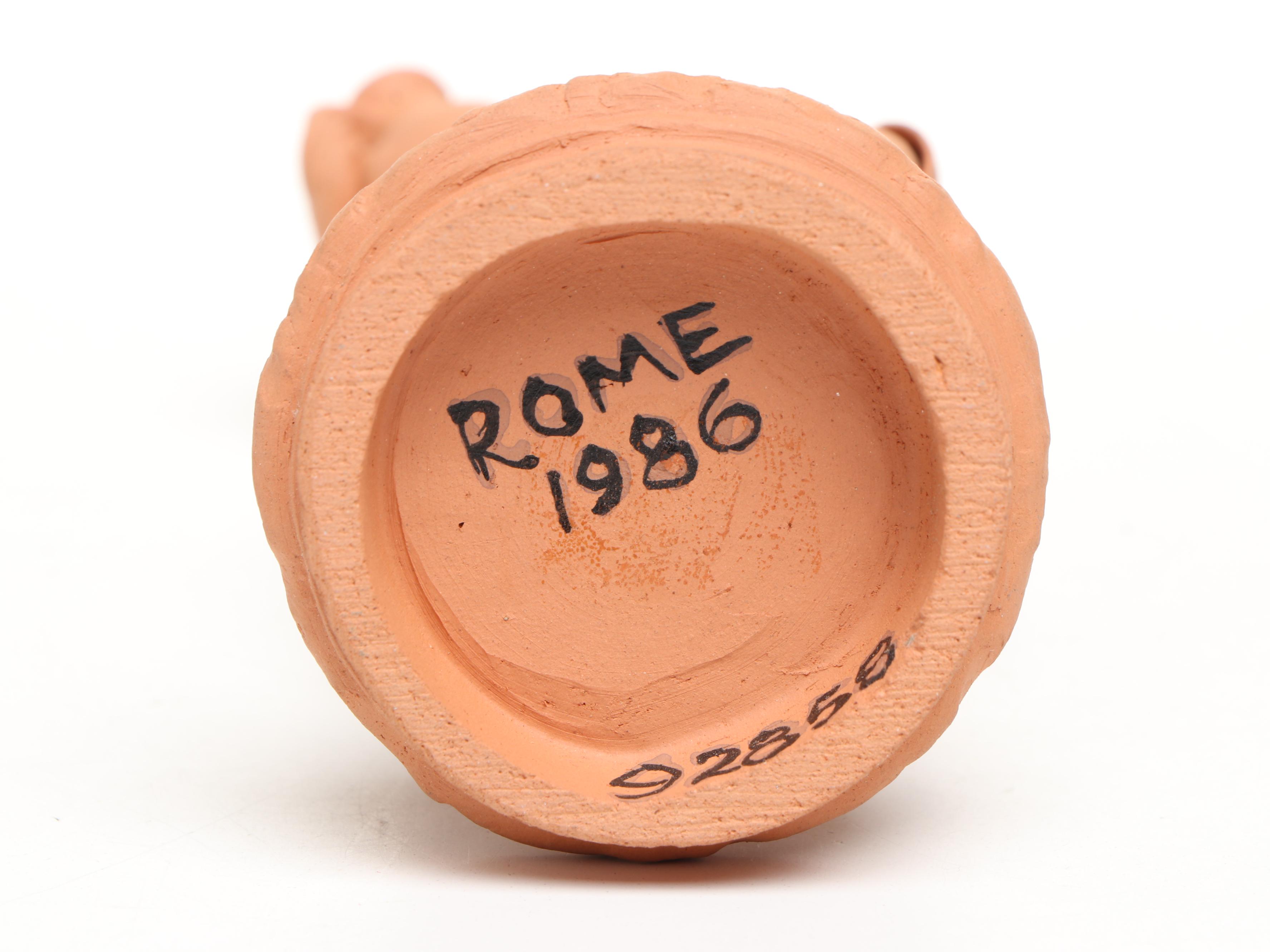 Man on Donkey and More Terracotta Figures, Late 20th Century