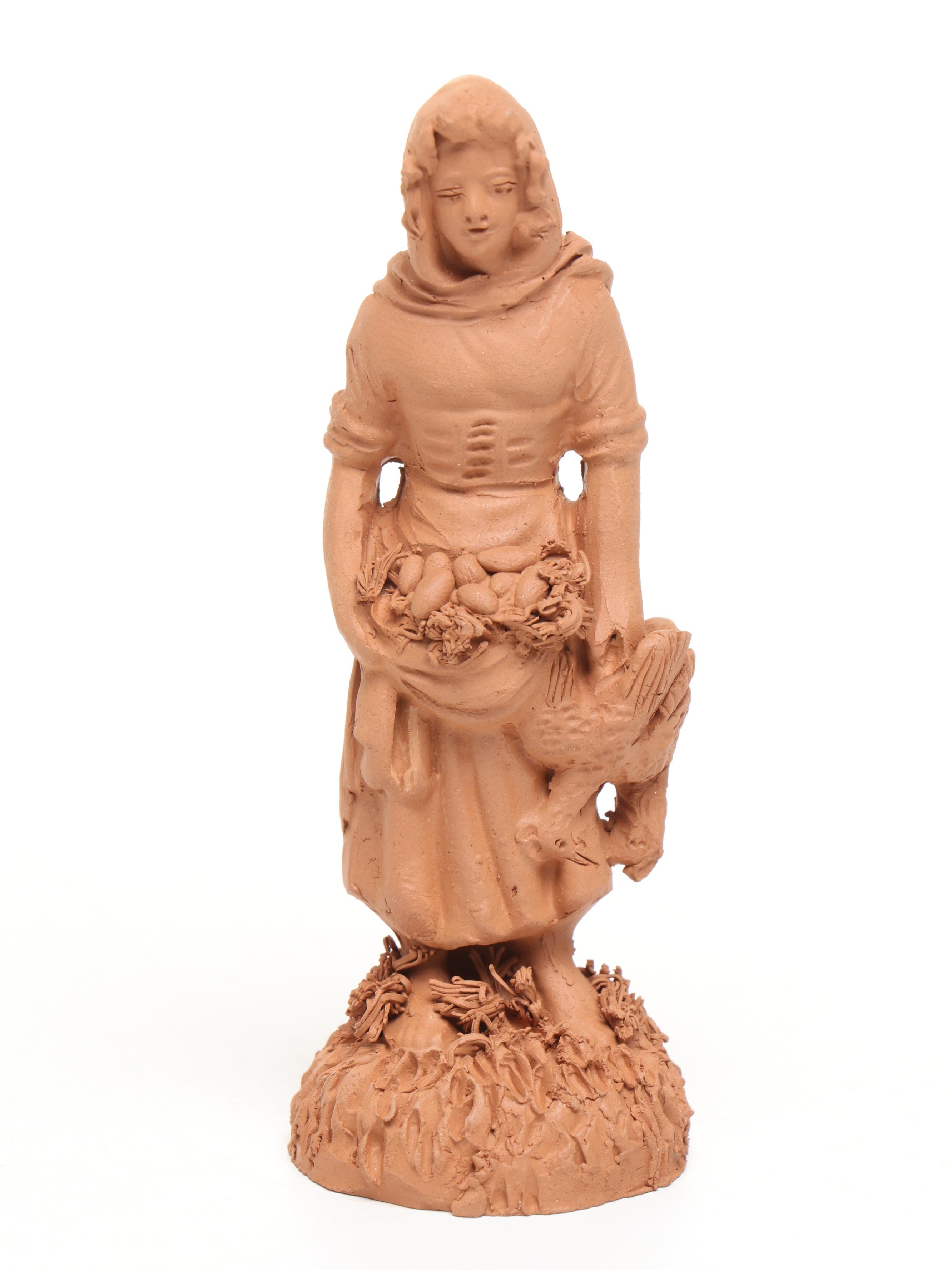 Man on Donkey and More Terracotta Figures, Late 20th Century