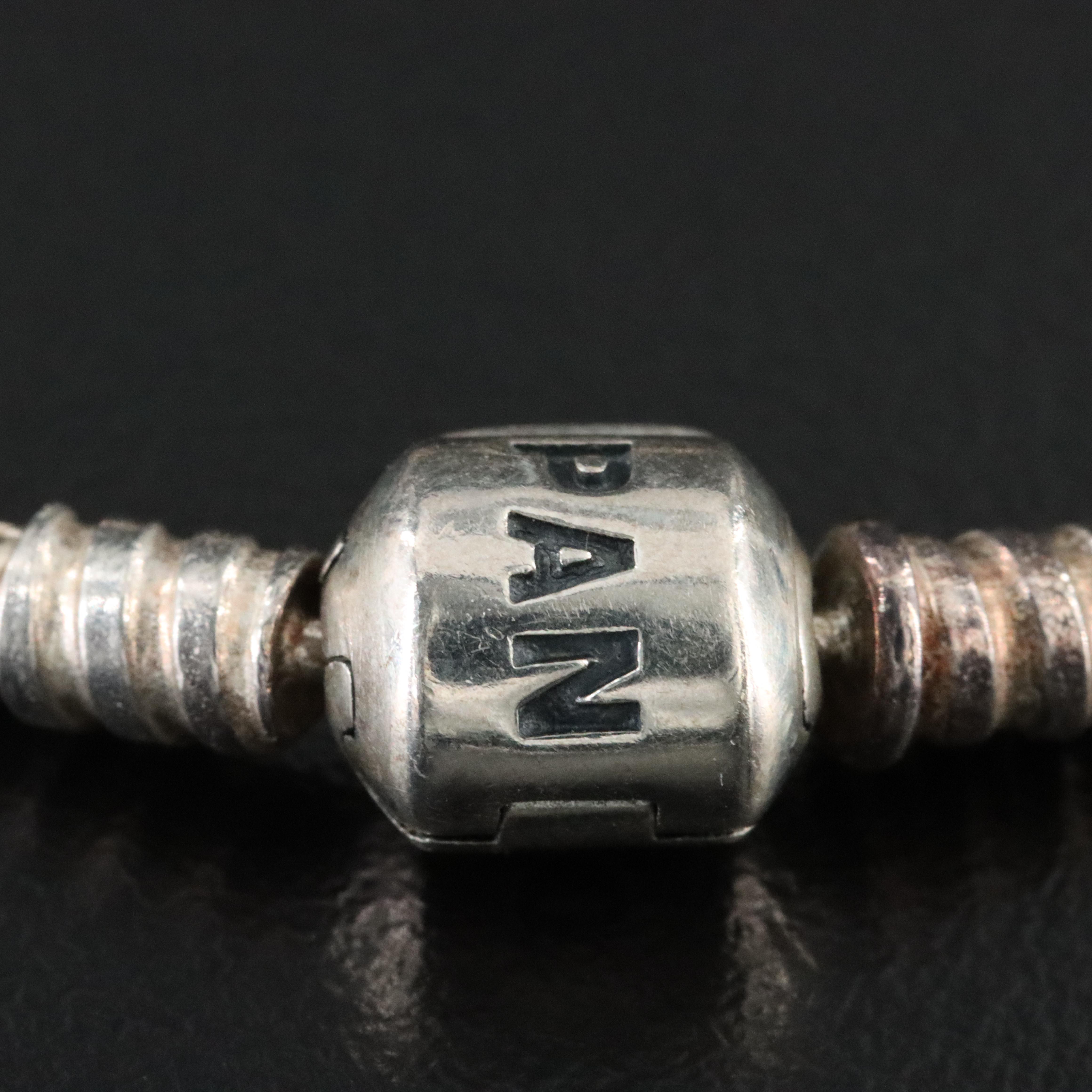 Pandora Sterling Bracelet Featuring CZ