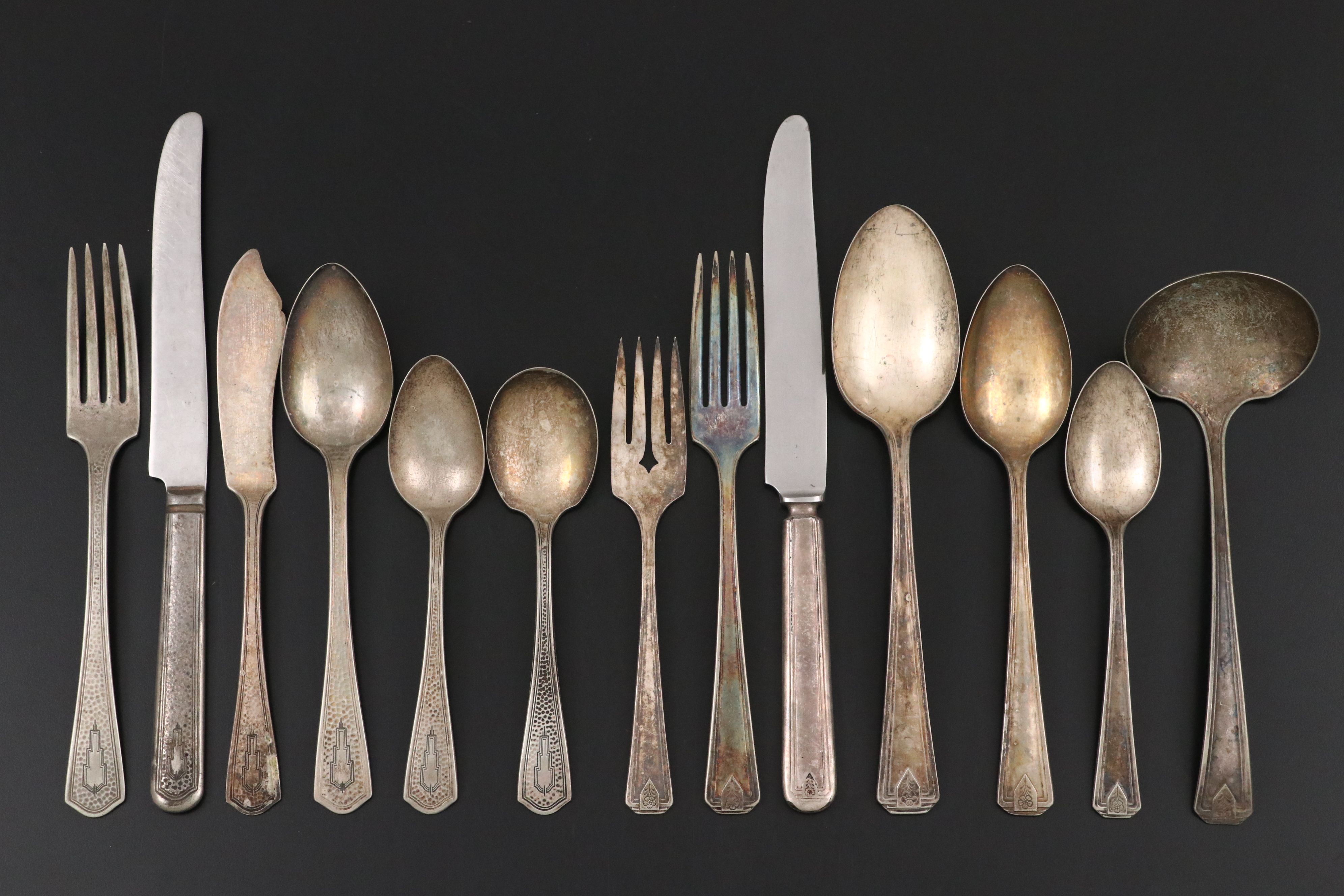 Wm. A. Rogers "Springtime" and Beacon "Miami" Silver Plate Flatware, 1931, 1933