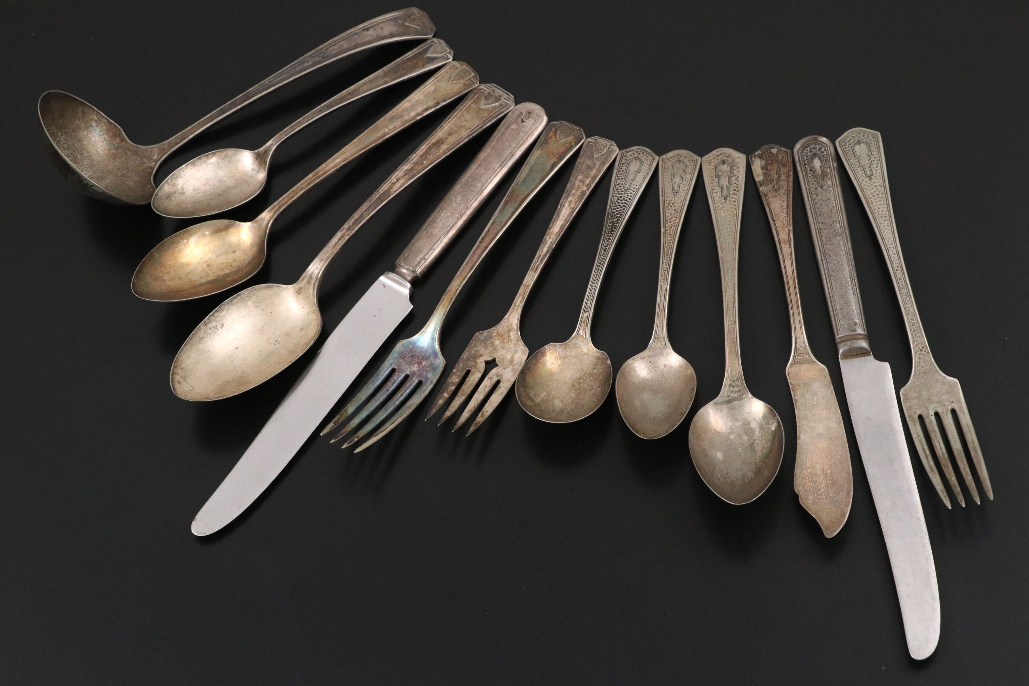 Wm. A. Rogers "Springtime" and Beacon "Miami" Silver Plate Flatware, 1931, 1933