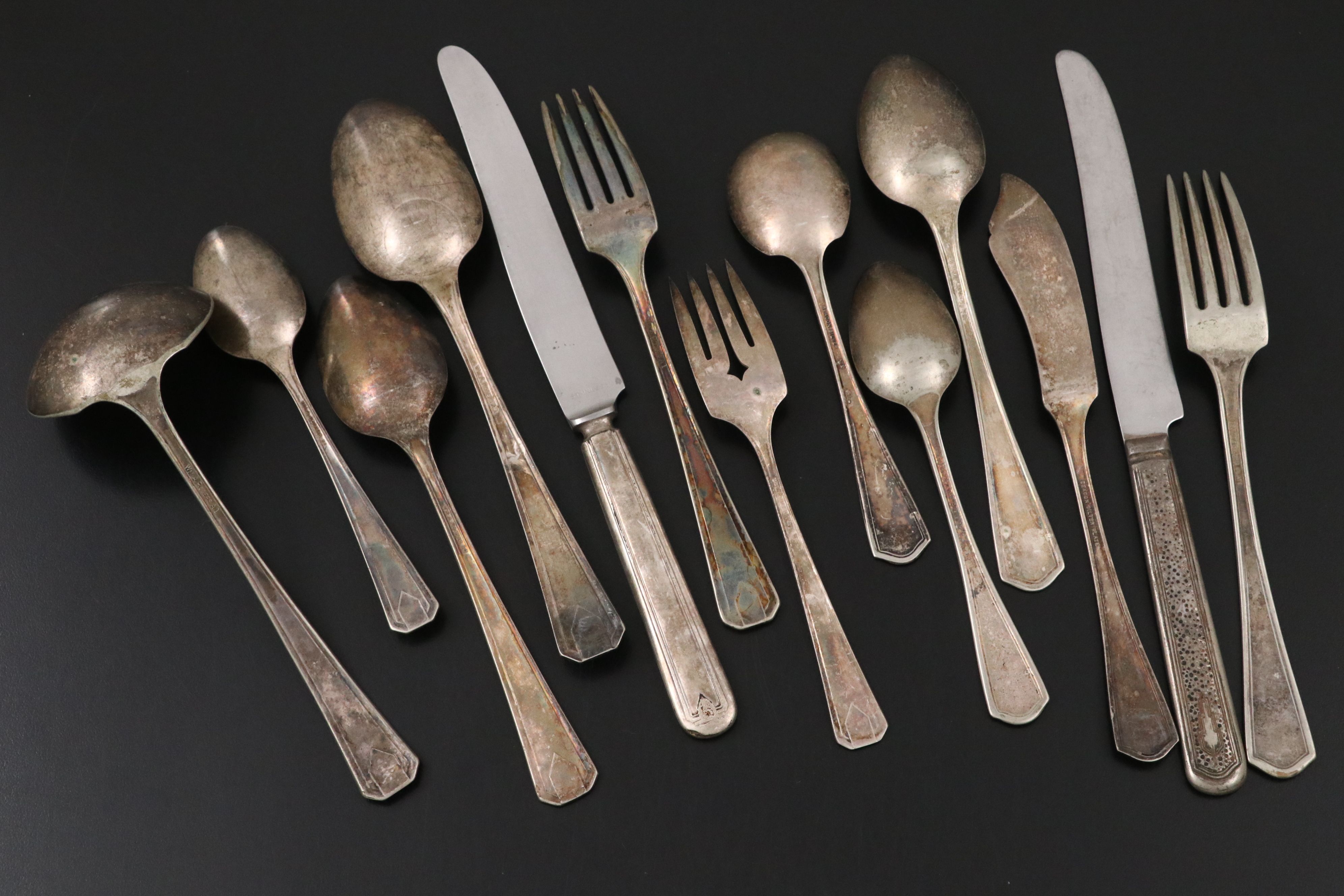 Wm. A. Rogers "Springtime" and Beacon "Miami" Silver Plate Flatware, 1931, 1933