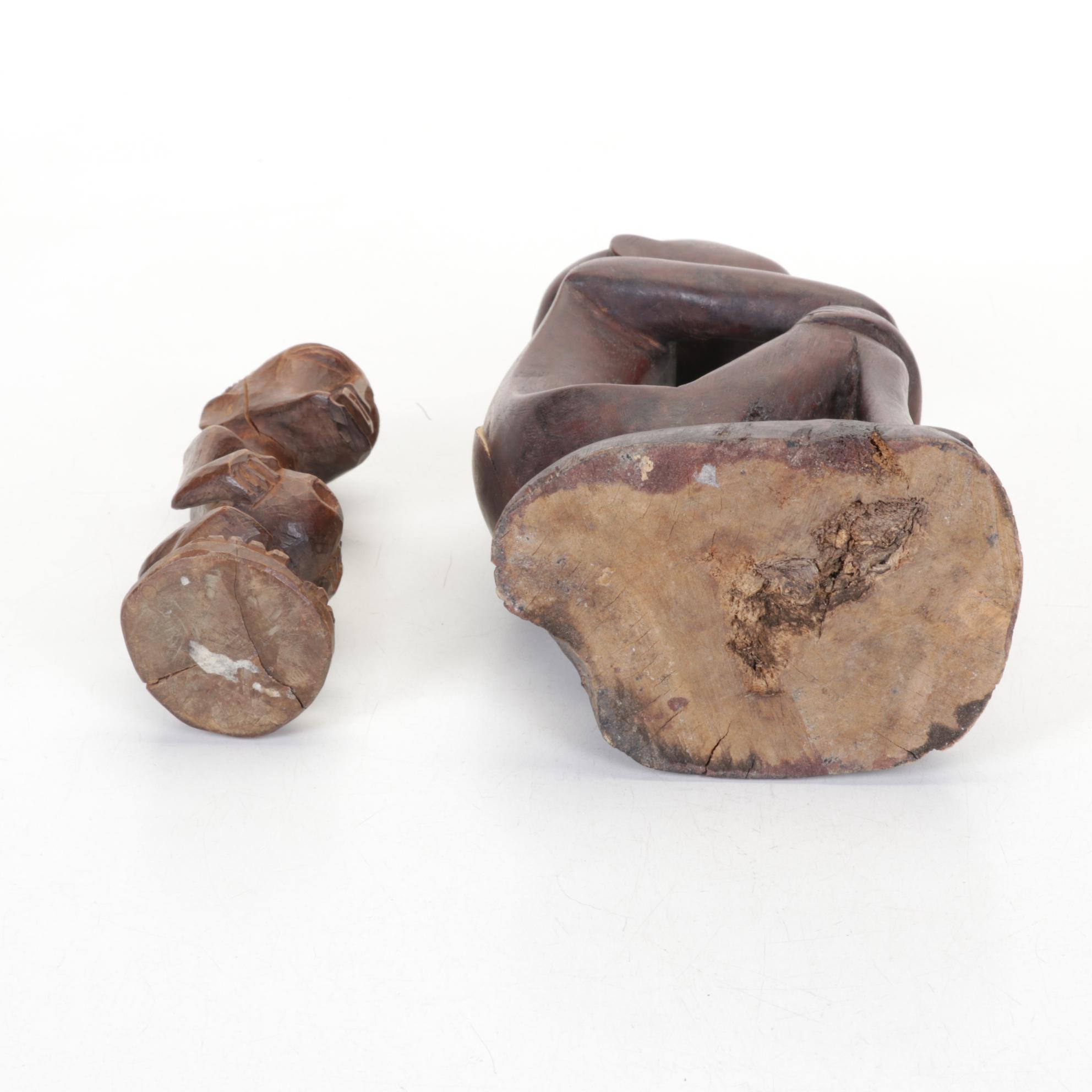 Luba-Hemba, Egypian & Other Carved African Figurines