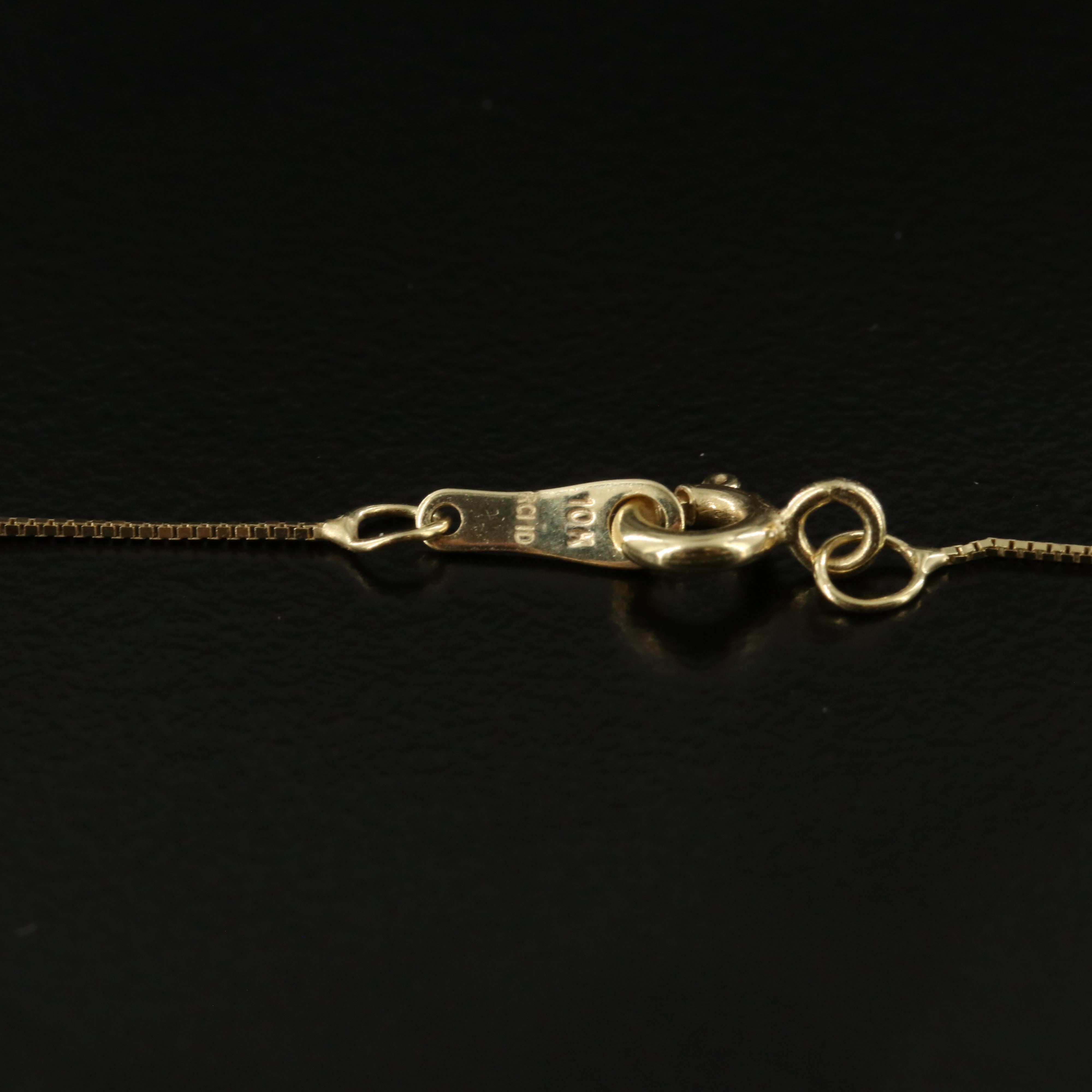 10K 1.00 CTW Lab Grown Diamond Heart Pendant Necklace