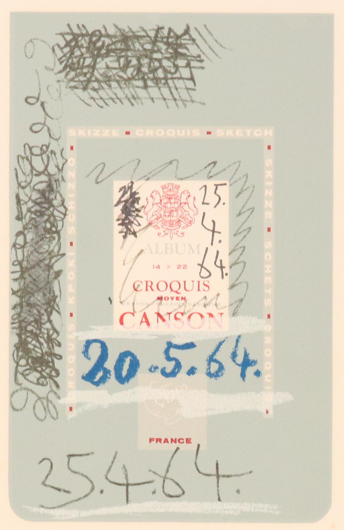 Pablo Picasso Lithographic Plate from "Le Goût du Bonheur," 1970