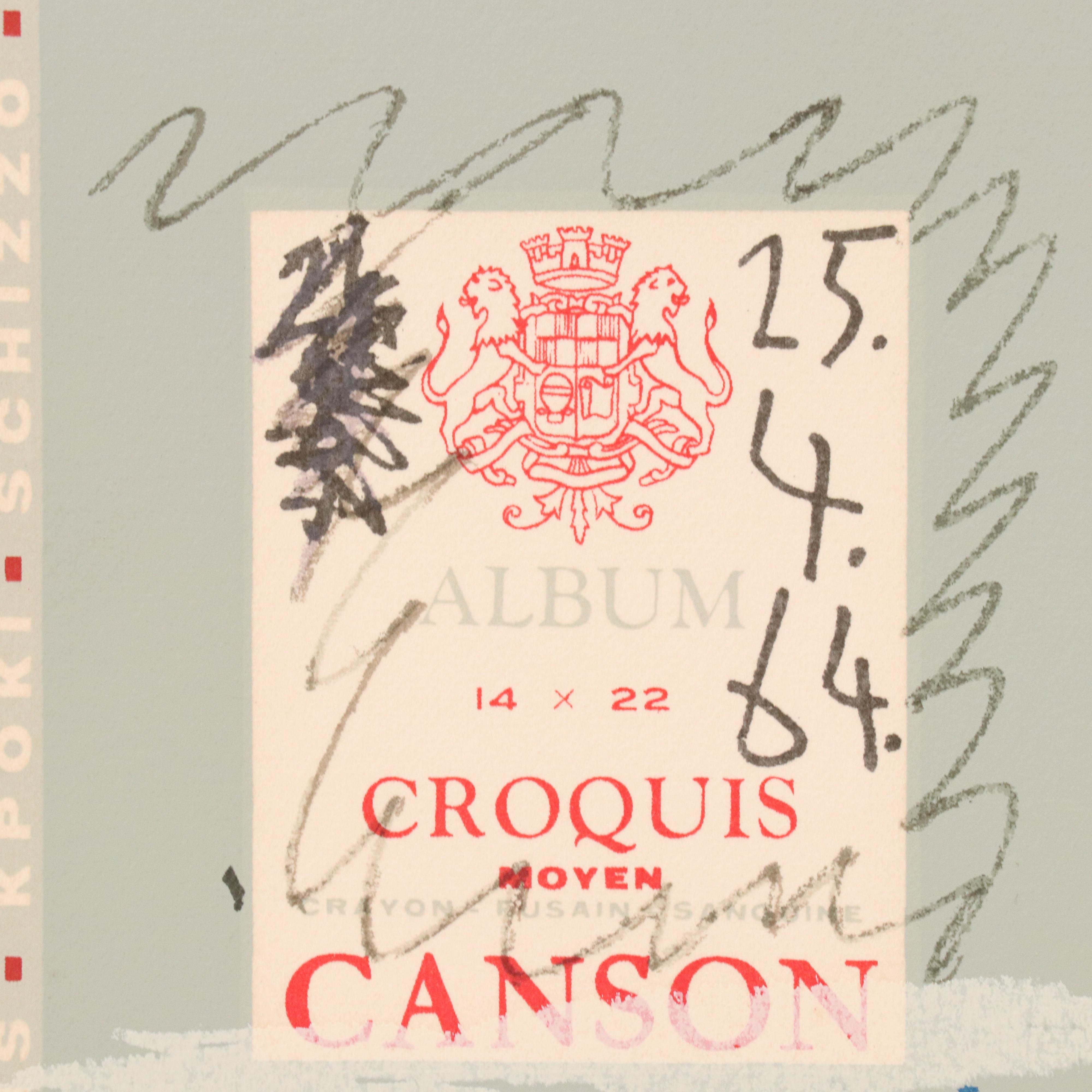 Pablo Picasso Lithographic Plate from "Le Goût du Bonheur," 1970