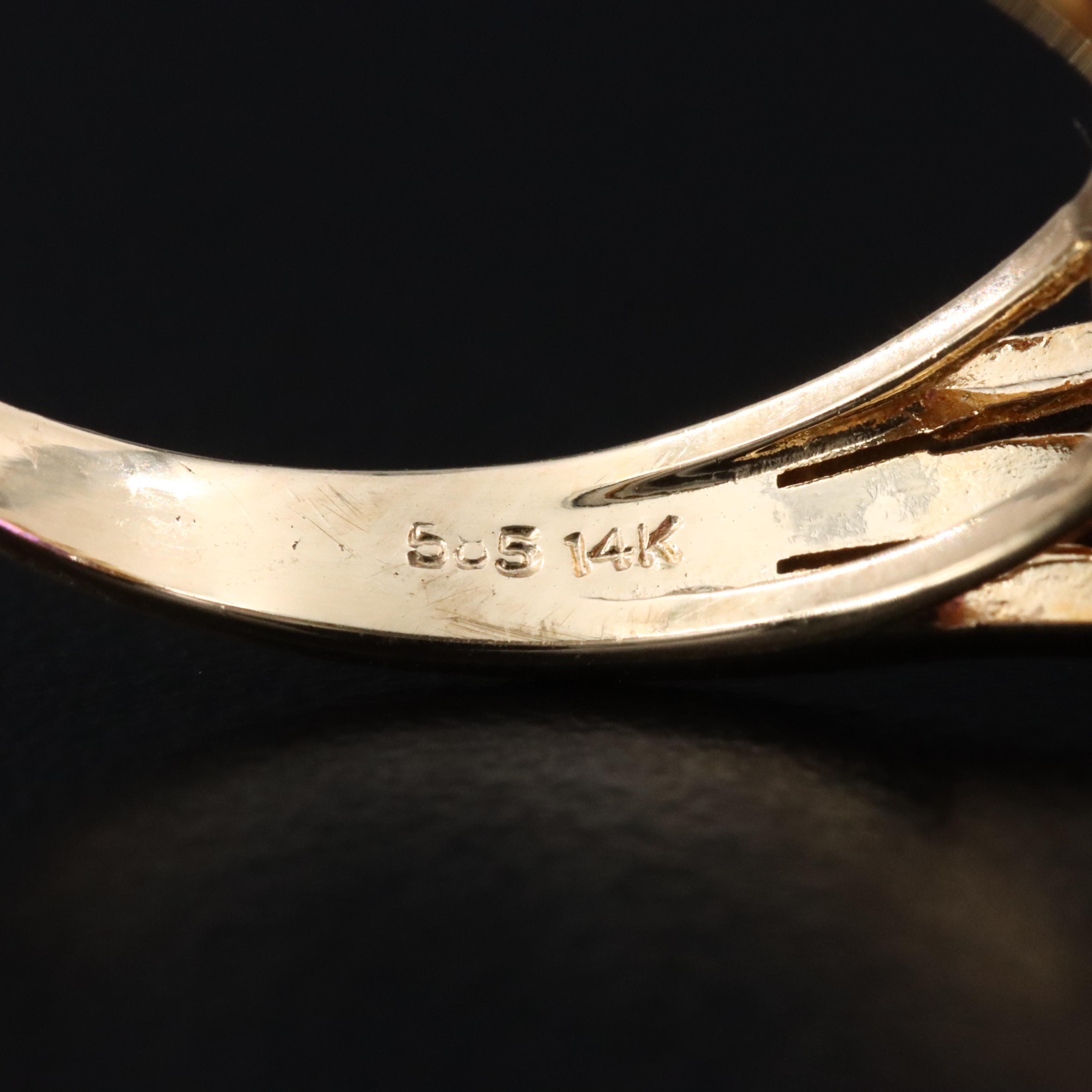 14K Amethyst and Diamond Ring