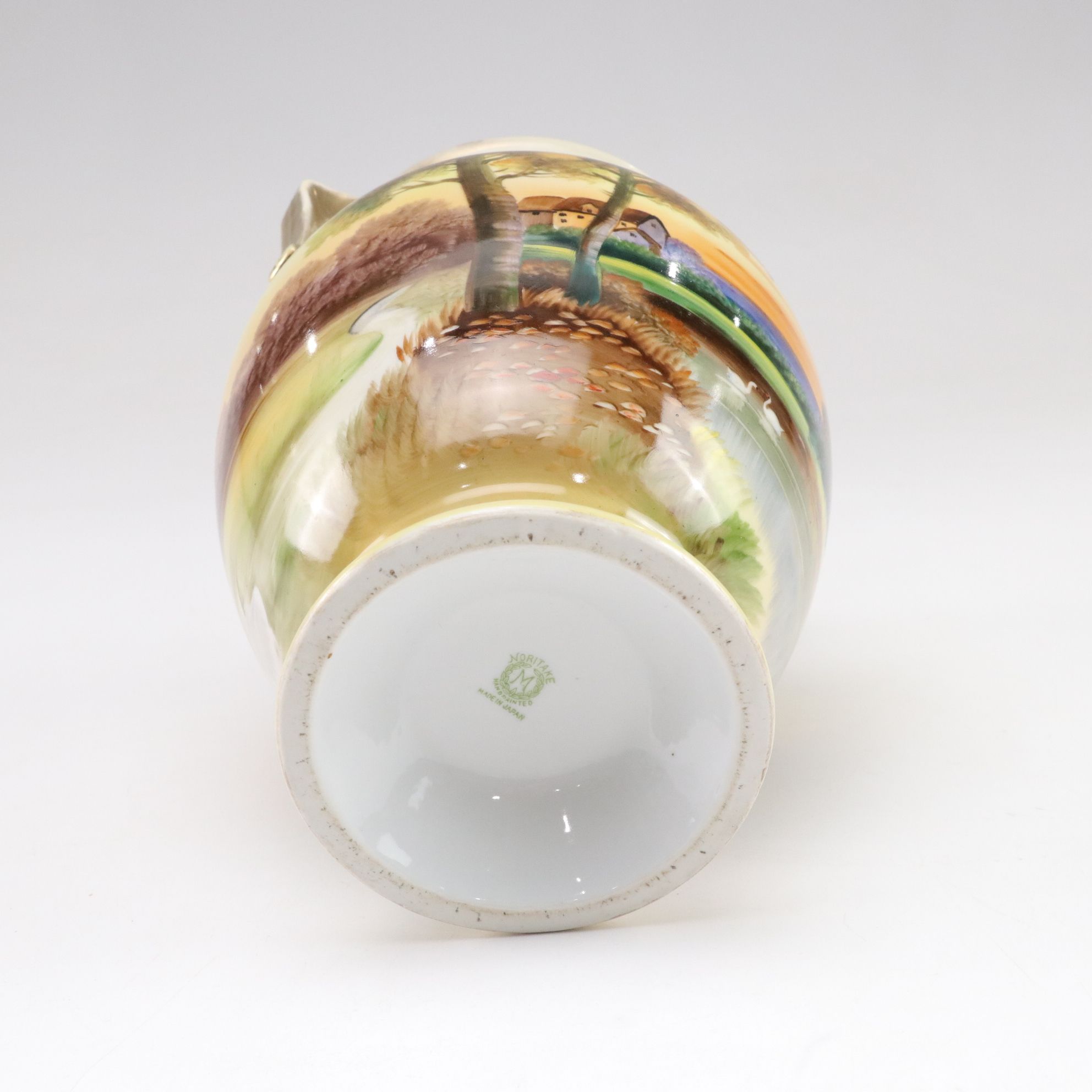 Noritake Hand-Decorated Gilt Porcelain Vase, Early to Mid-20th C.