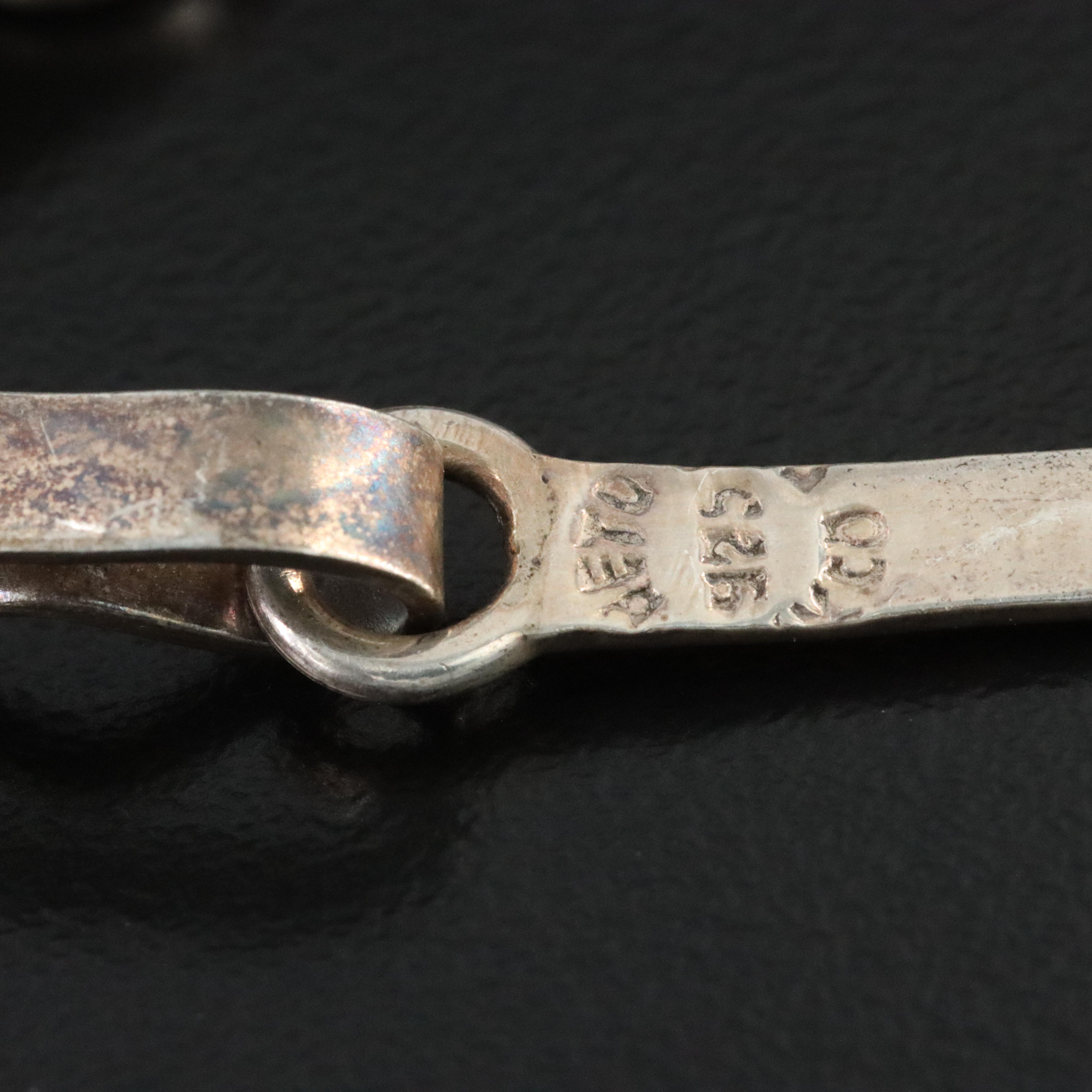 Mexican Sterling Abalone Inlay Necklace