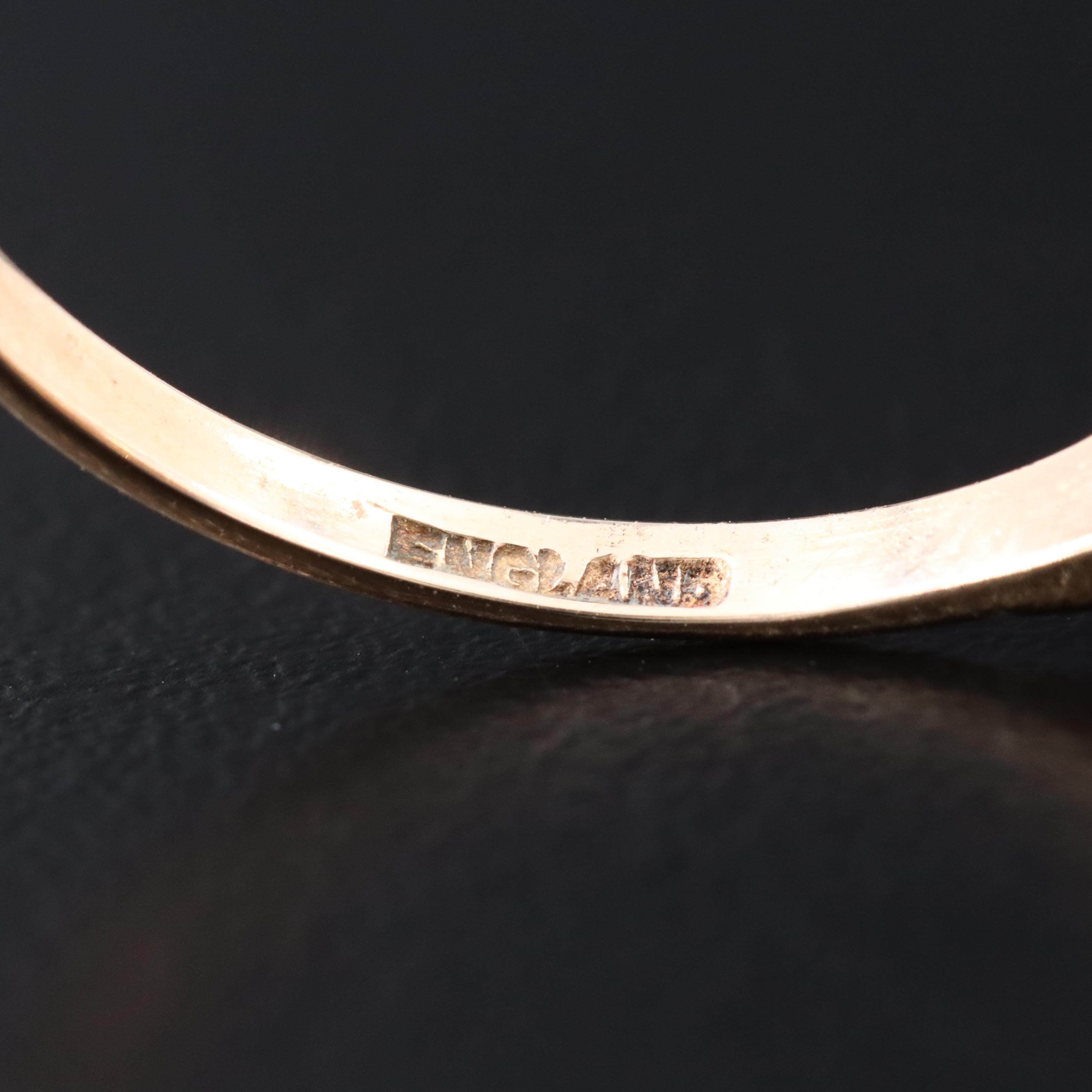 14K Garnet and Pearl Ring