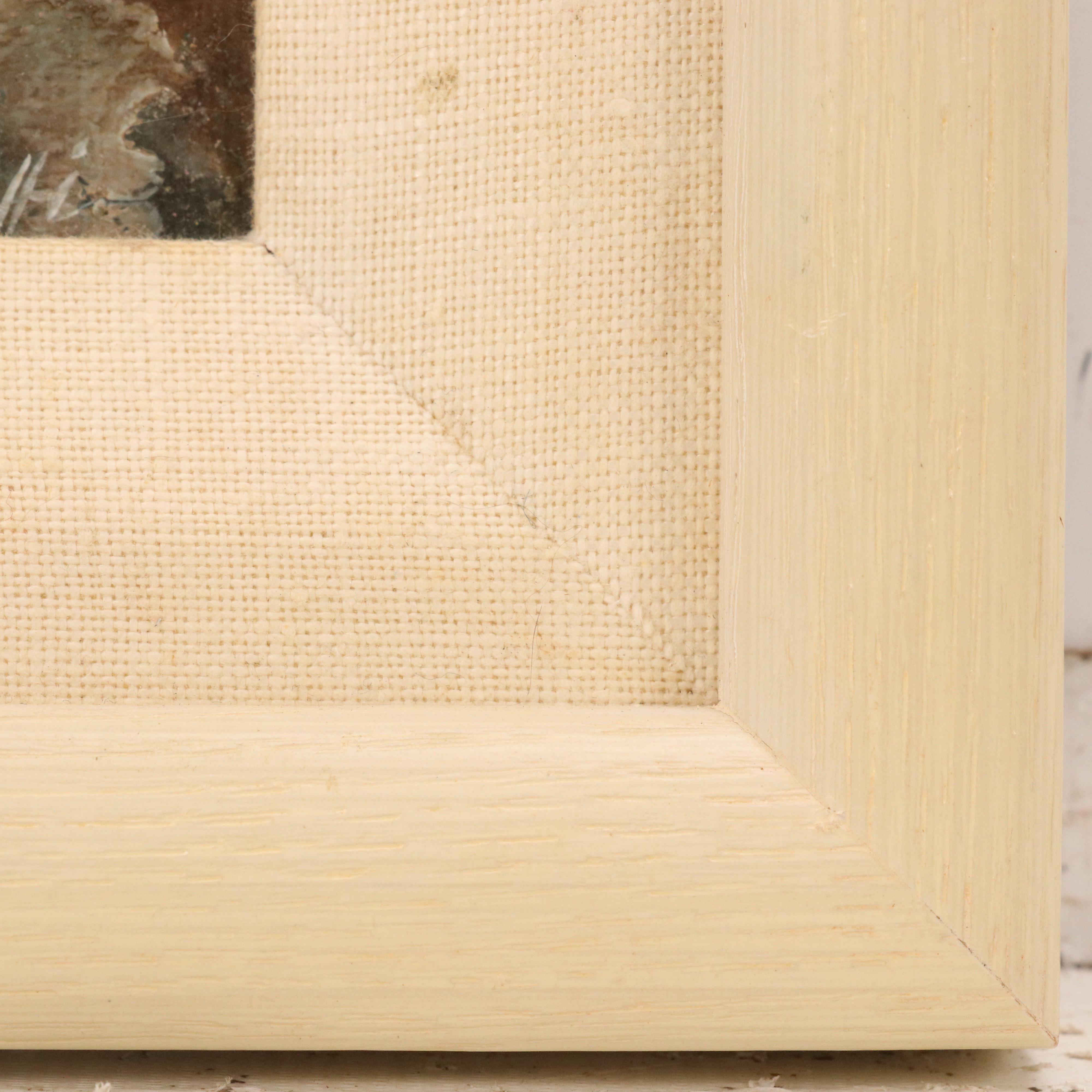 Oil Painting of Two Fish, Late 20th Century