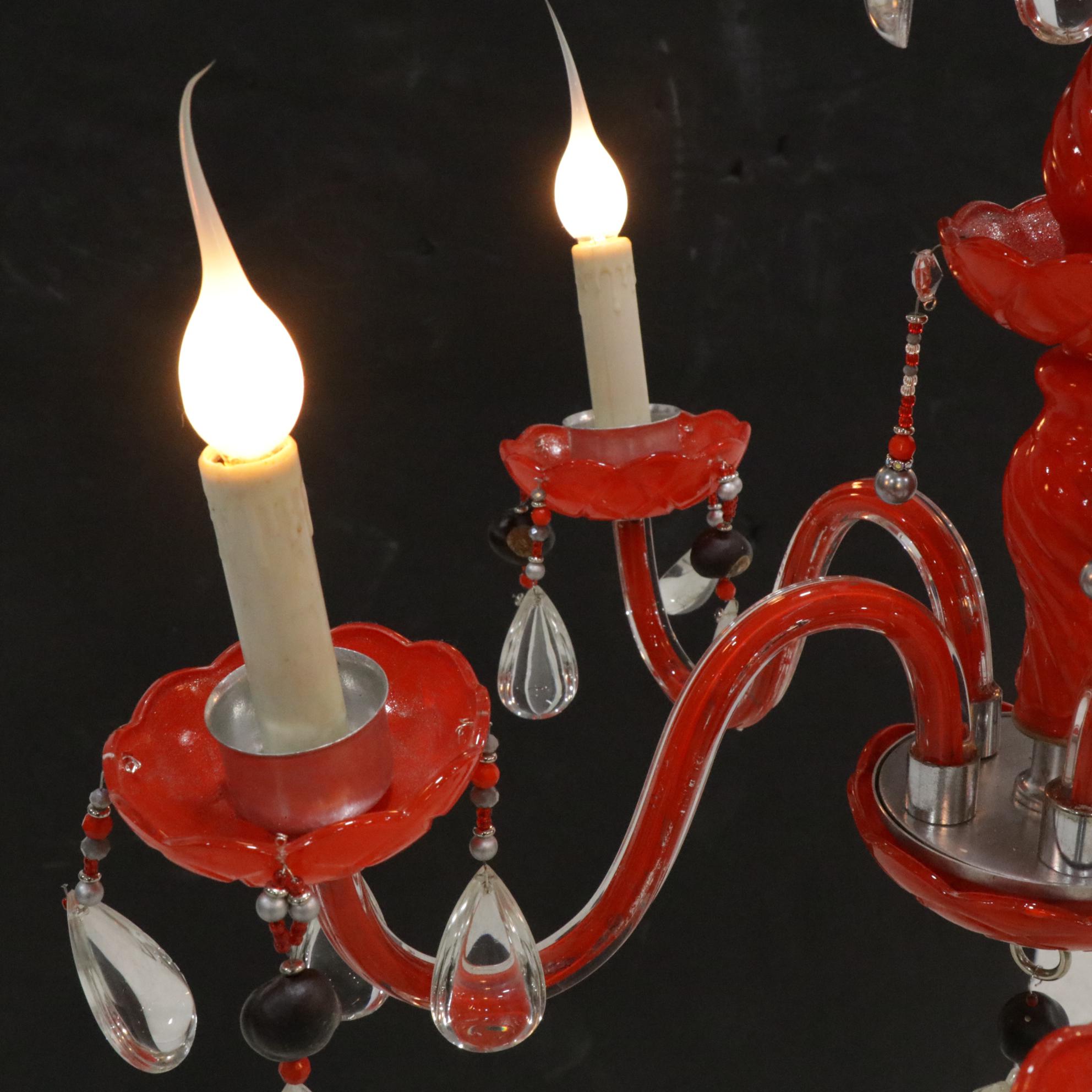 Ohio State Buckeye Fan Room or Tailgate Crystal Chandelier With  Real Buckeyes