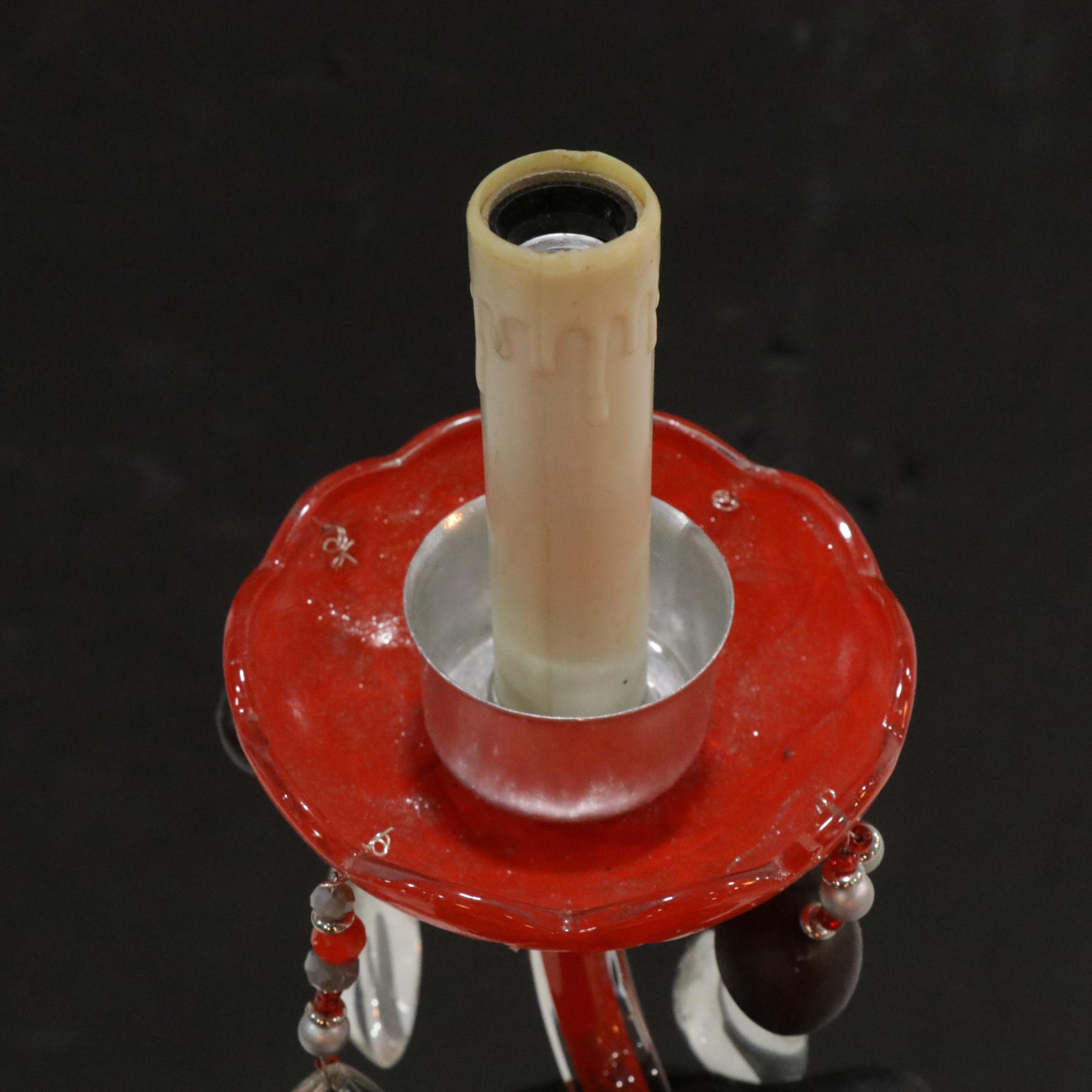 Ohio State Buckeye Fan Room or Tailgate Crystal Chandelier With  Real Buckeyes