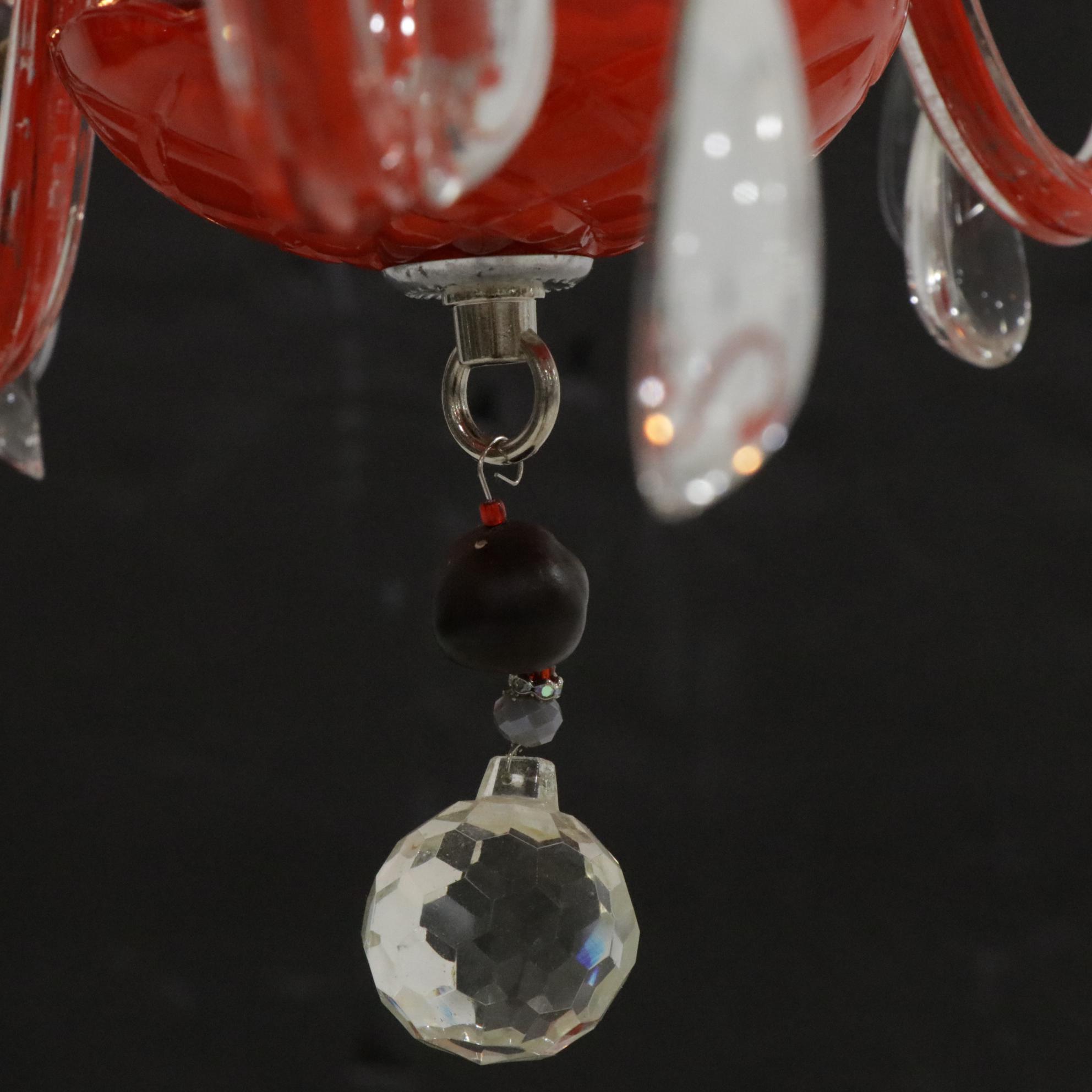Ohio State Buckeye Fan Room or Tailgate Crystal Chandelier With  Real Buckeyes