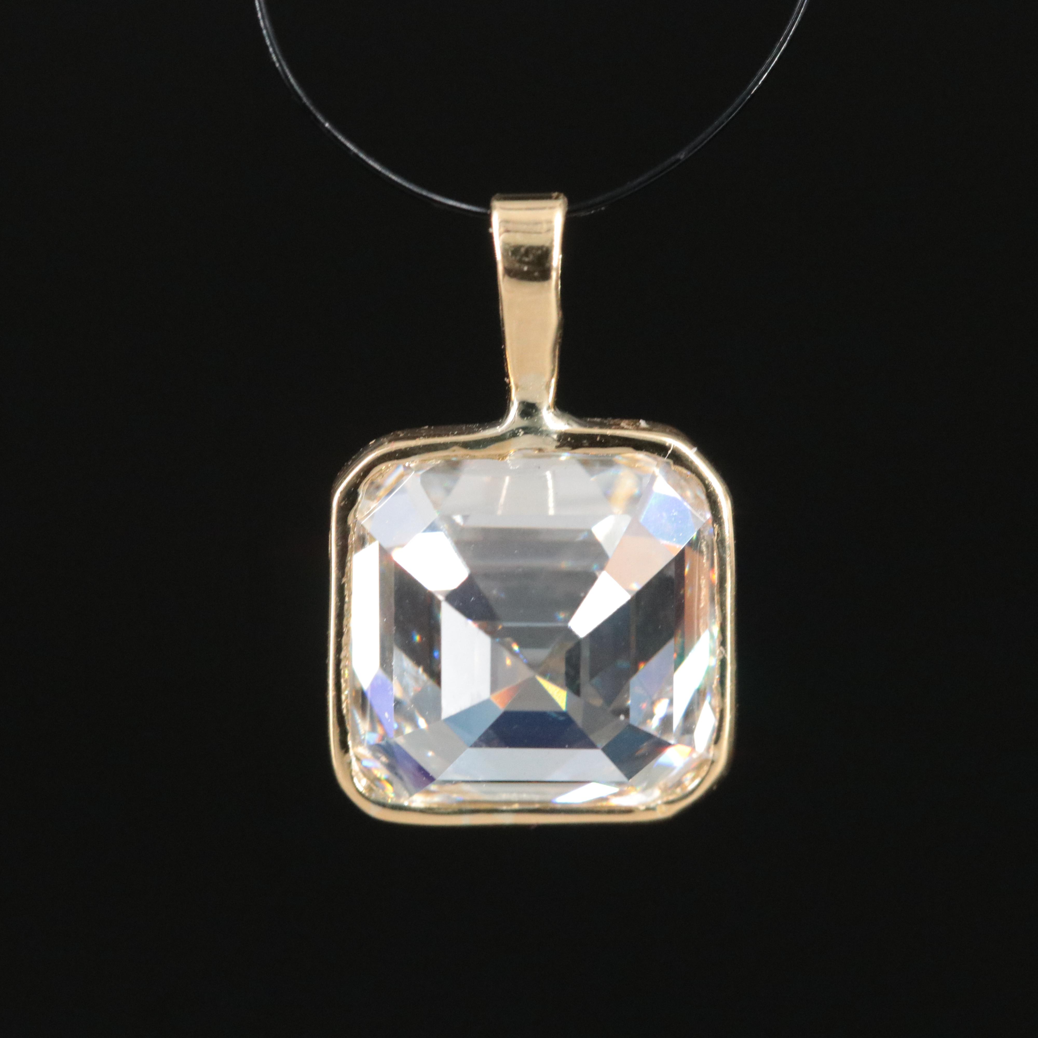 18K 3.56 CT Lab Grown Diamond Pendant with IGI Report