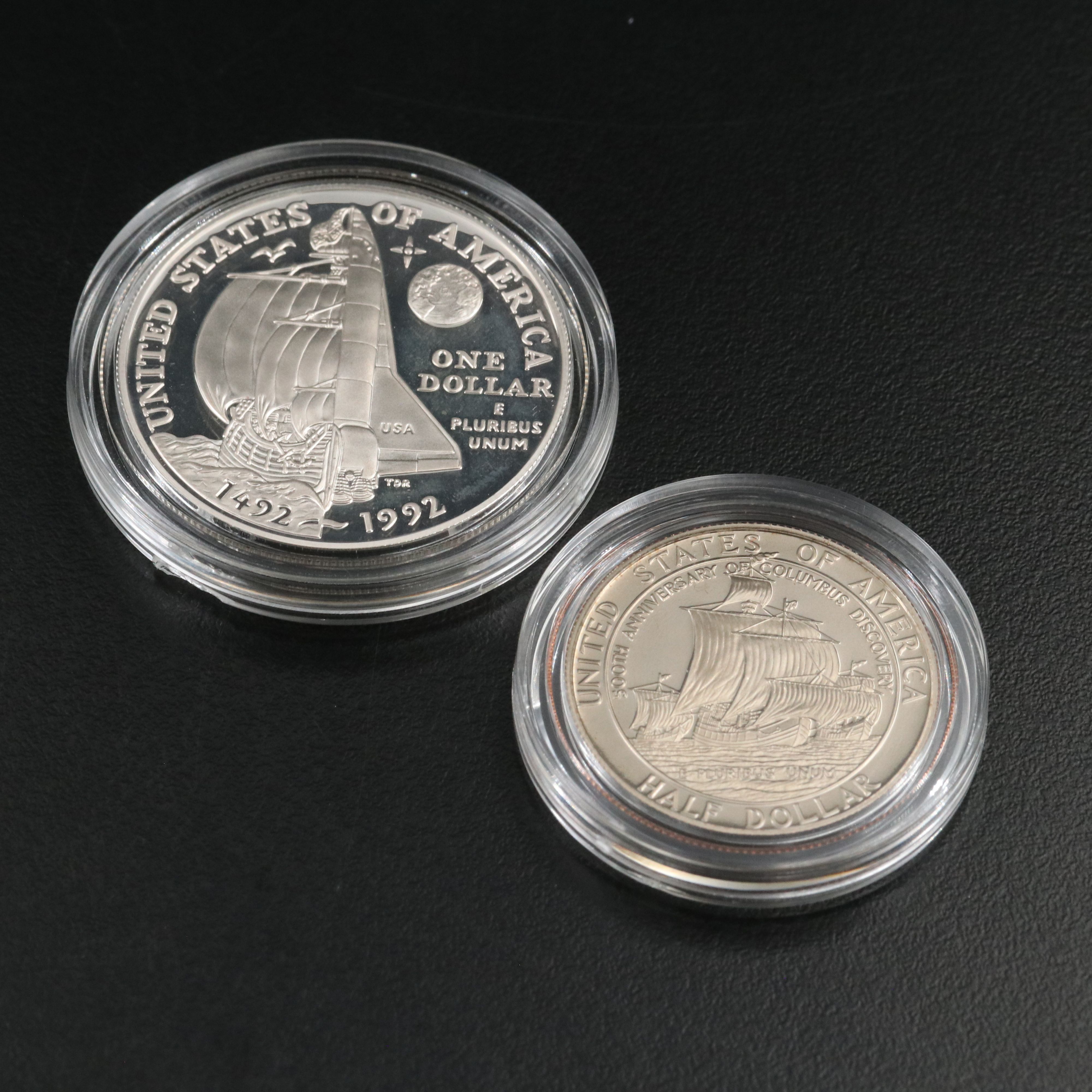 Two 1992 Columbus Quincentenary 2 Coin Proof Sets