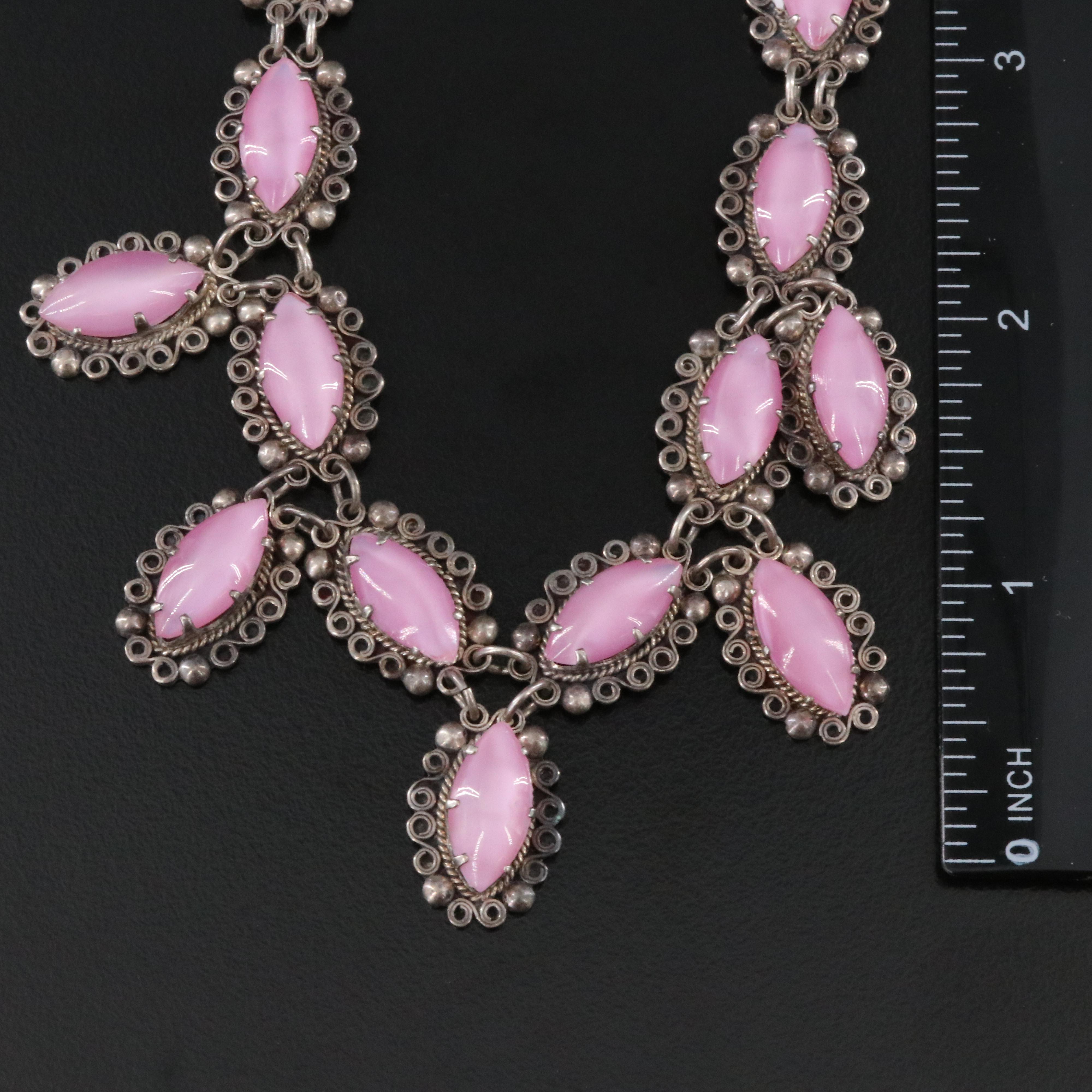 Vintage Sterling Necklaces Featuring Obsidian Margot De Taxco