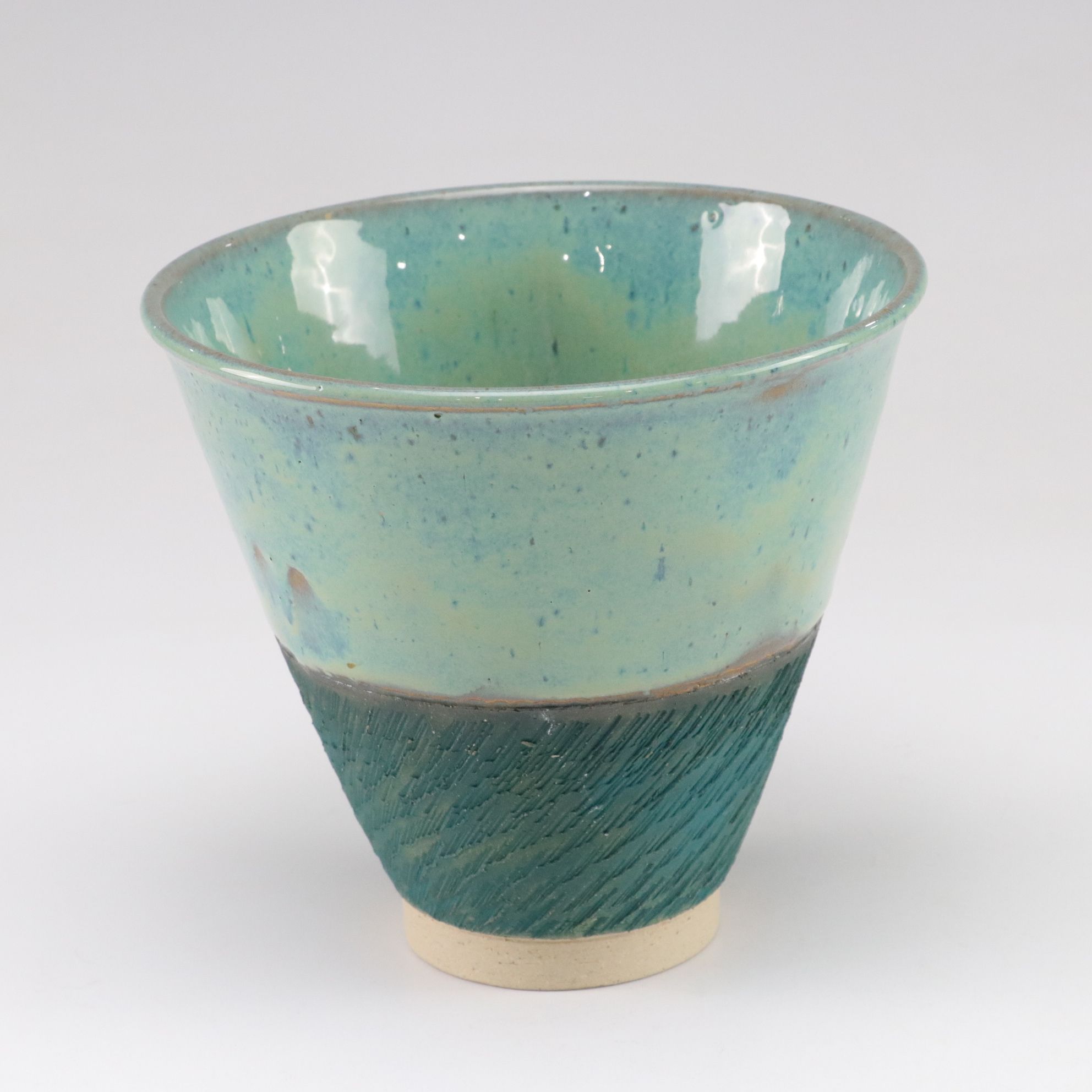 Four Hand-Thrown Pottery Bowls