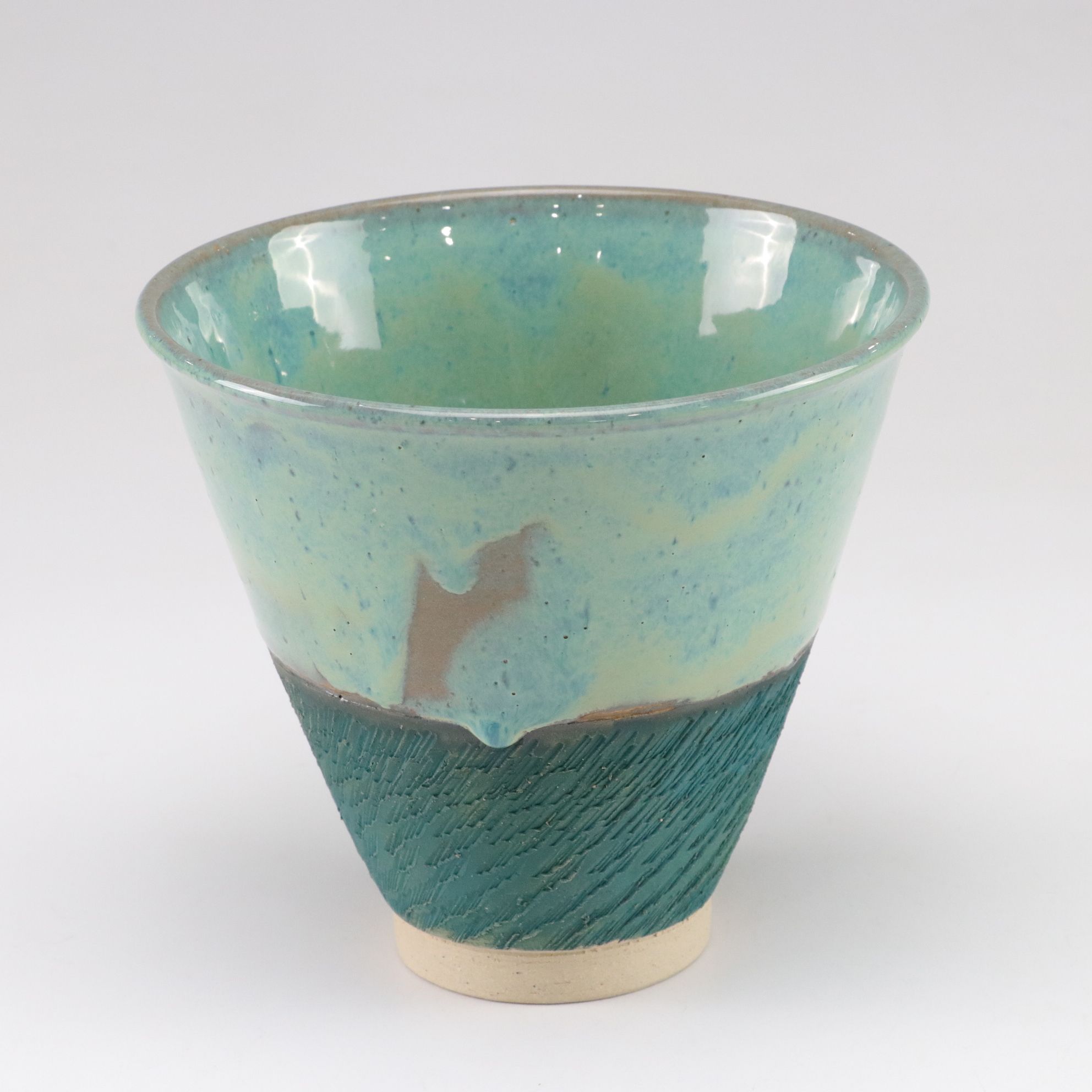 Four Hand-Thrown Pottery Bowls