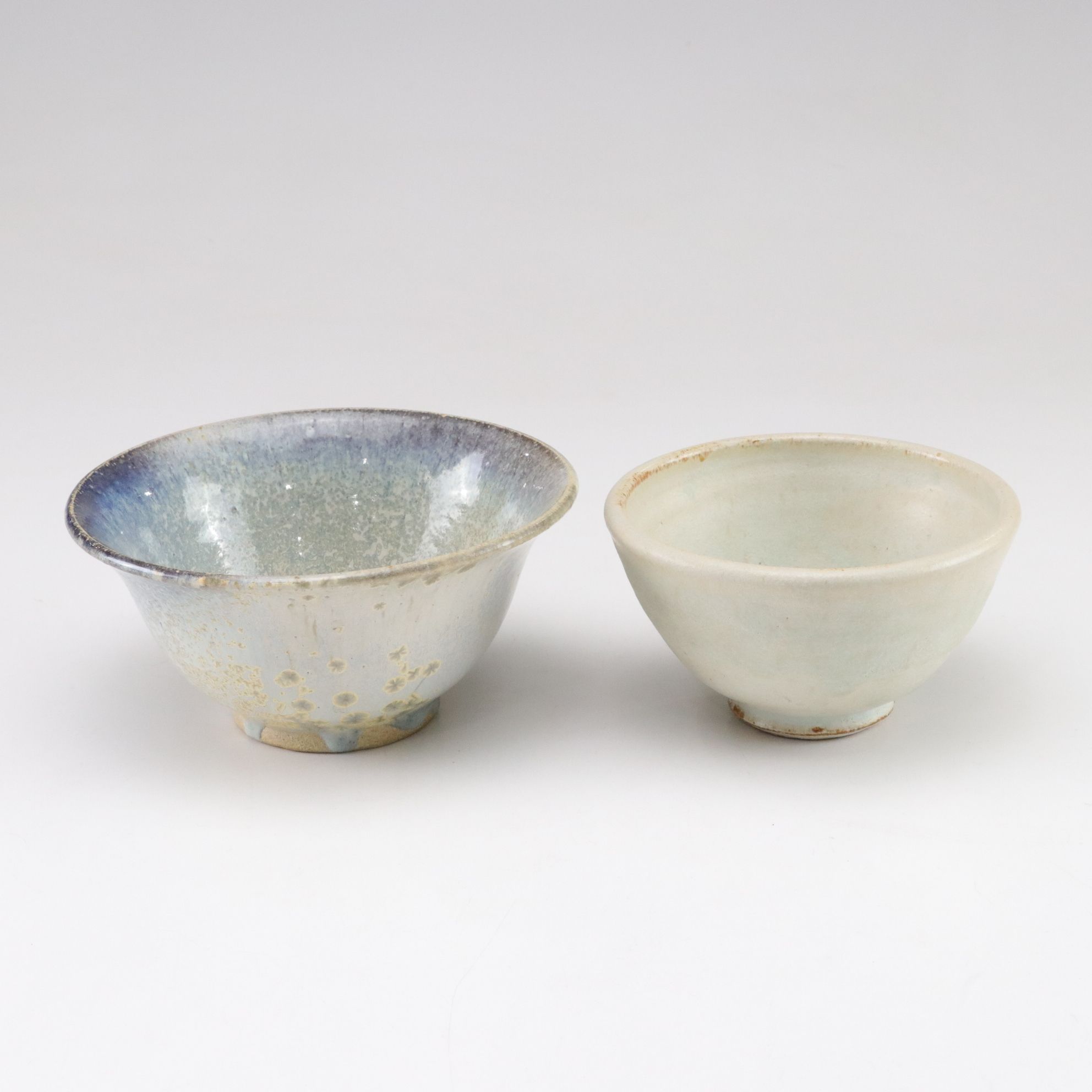 Four Hand-Thrown Pottery Bowls