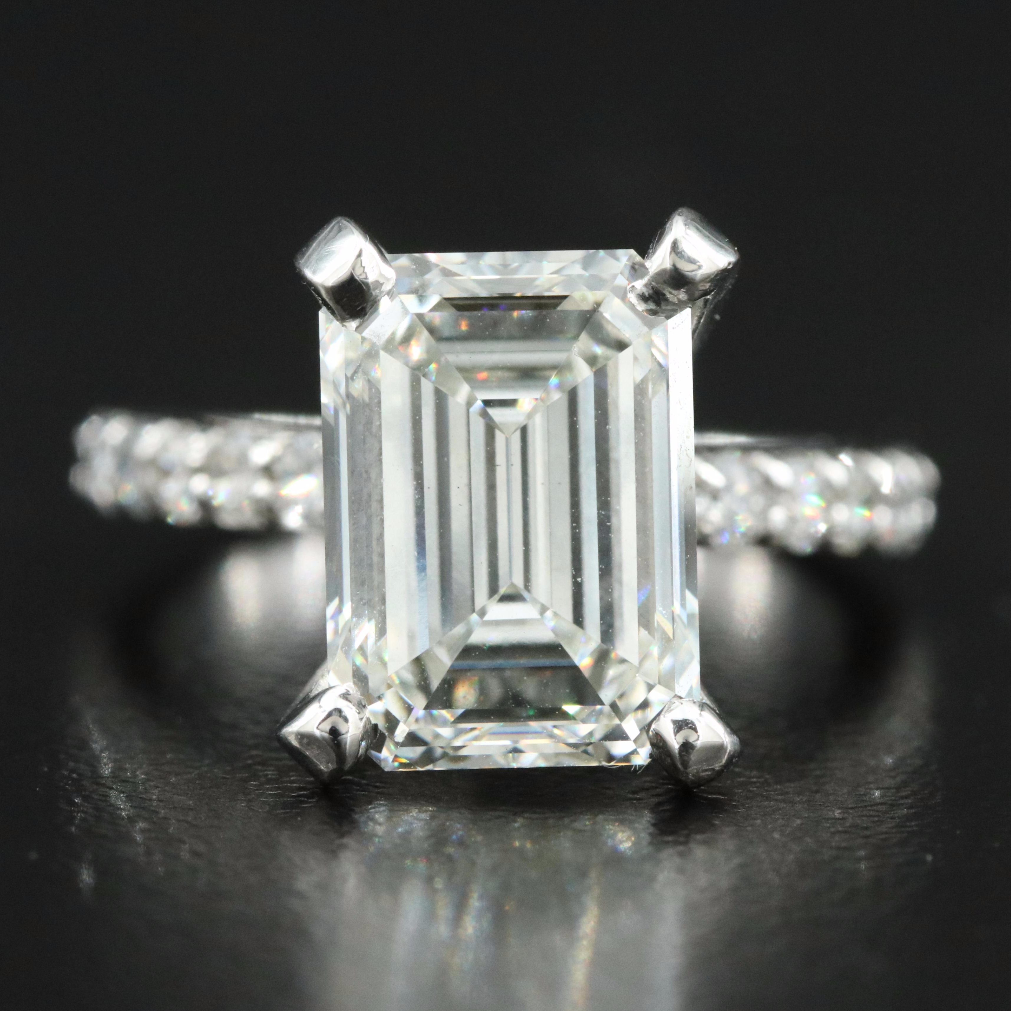 14K 6.26 CTW Lab Grown Diamond Ring with IGI Report