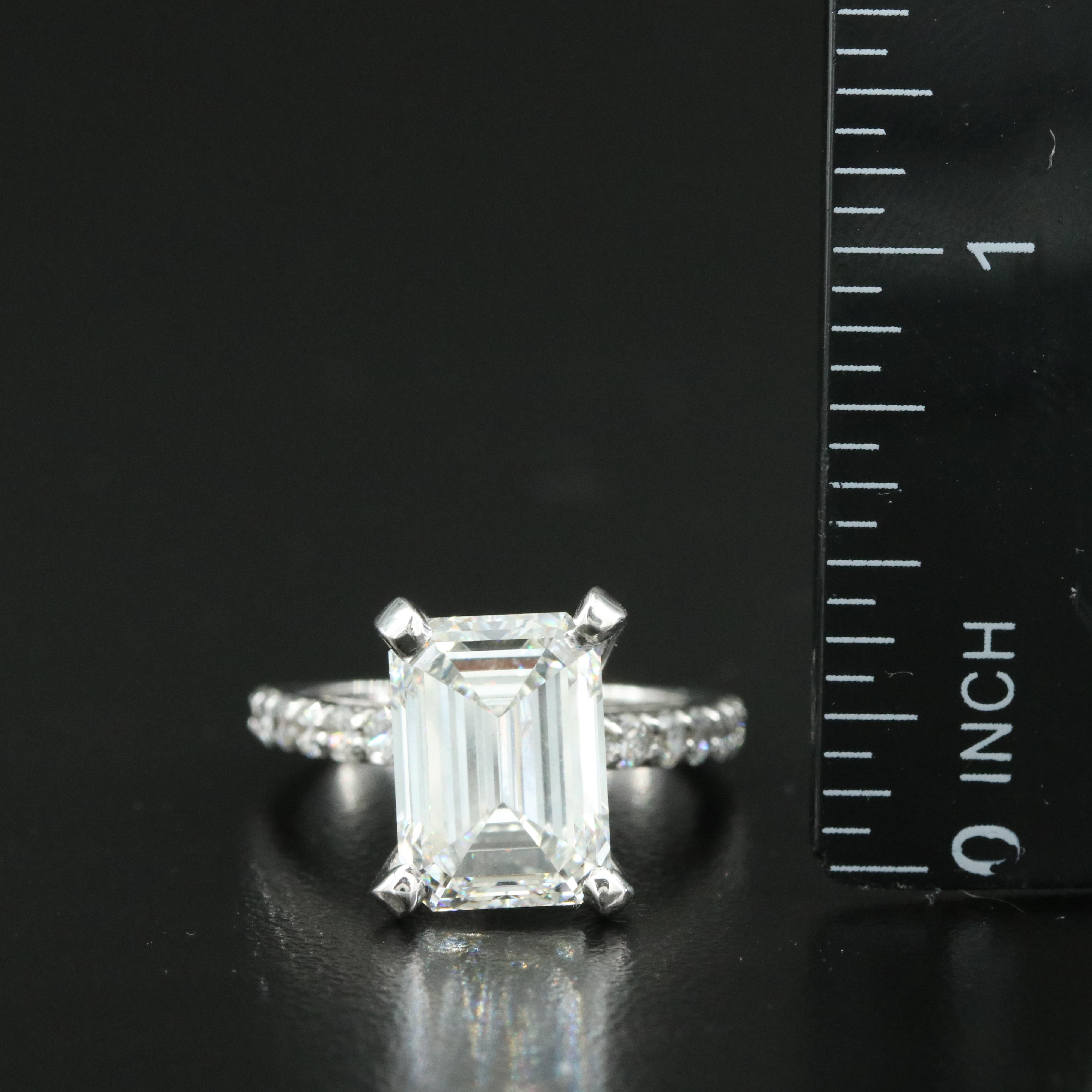 14K 6.26 CTW Lab Grown Diamond Ring with IGI Report