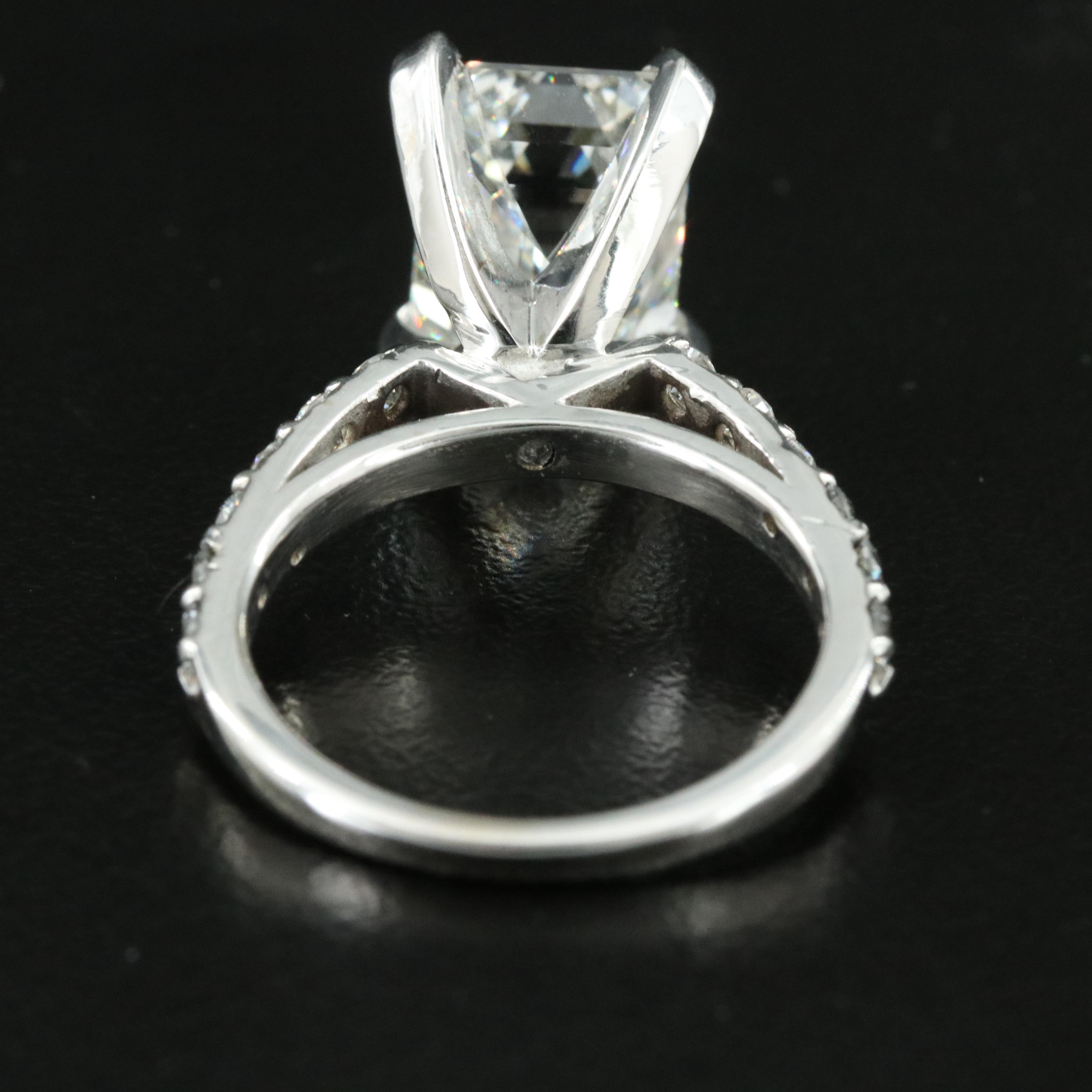 14K 6.26 CTW Lab Grown Diamond Ring with IGI Report