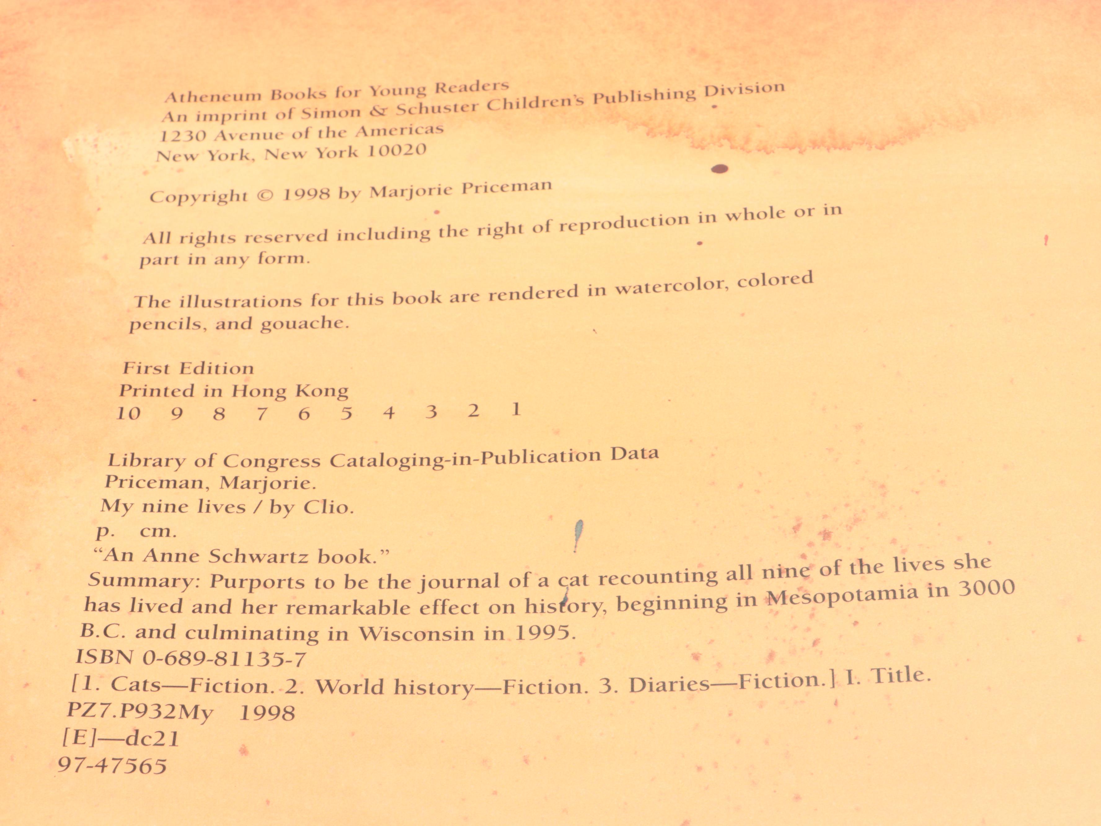 Children's Book Collection Featuring "The Old Man and the Afternoon Cat"