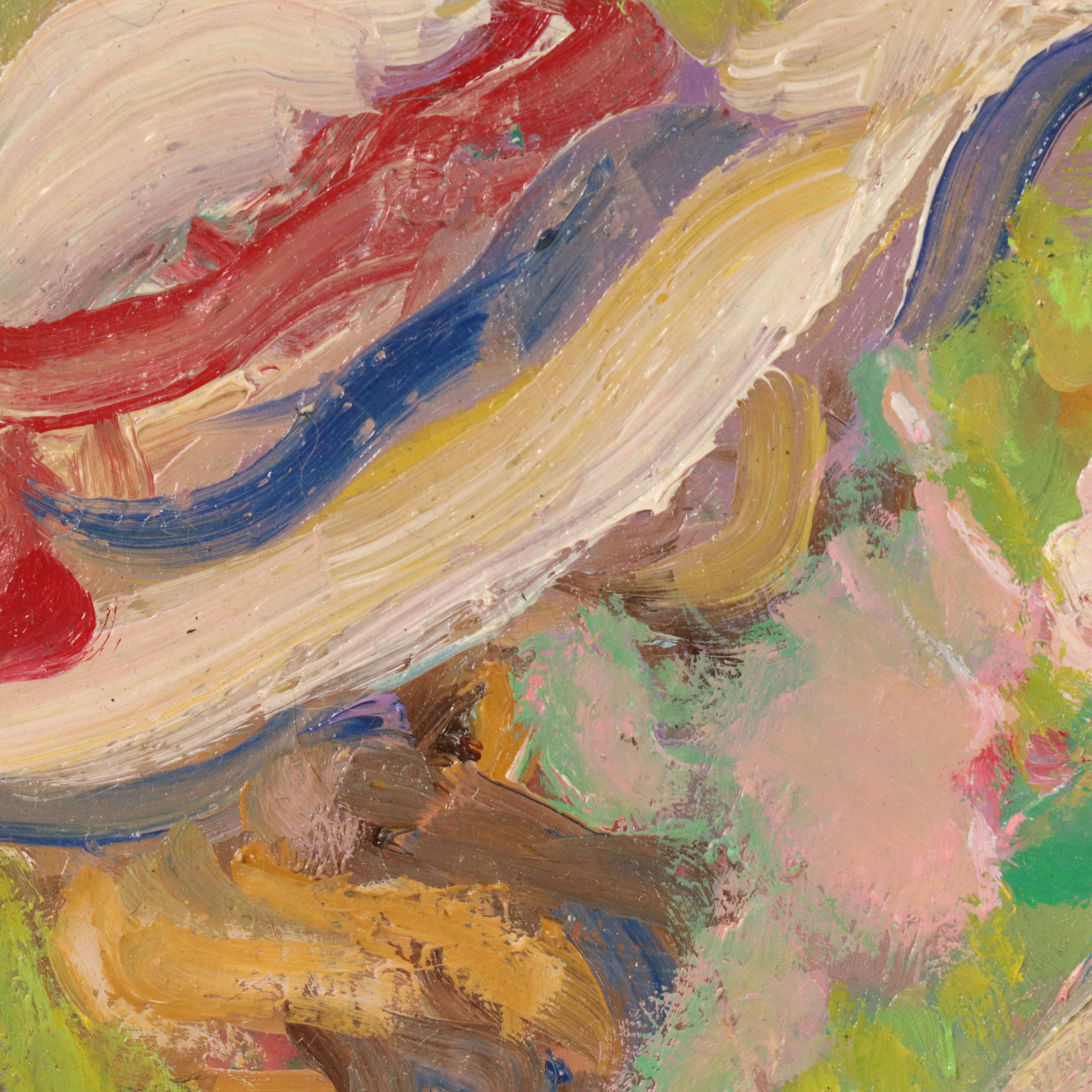 Douglas Turner Oil Painting "Ribbon and Roses"