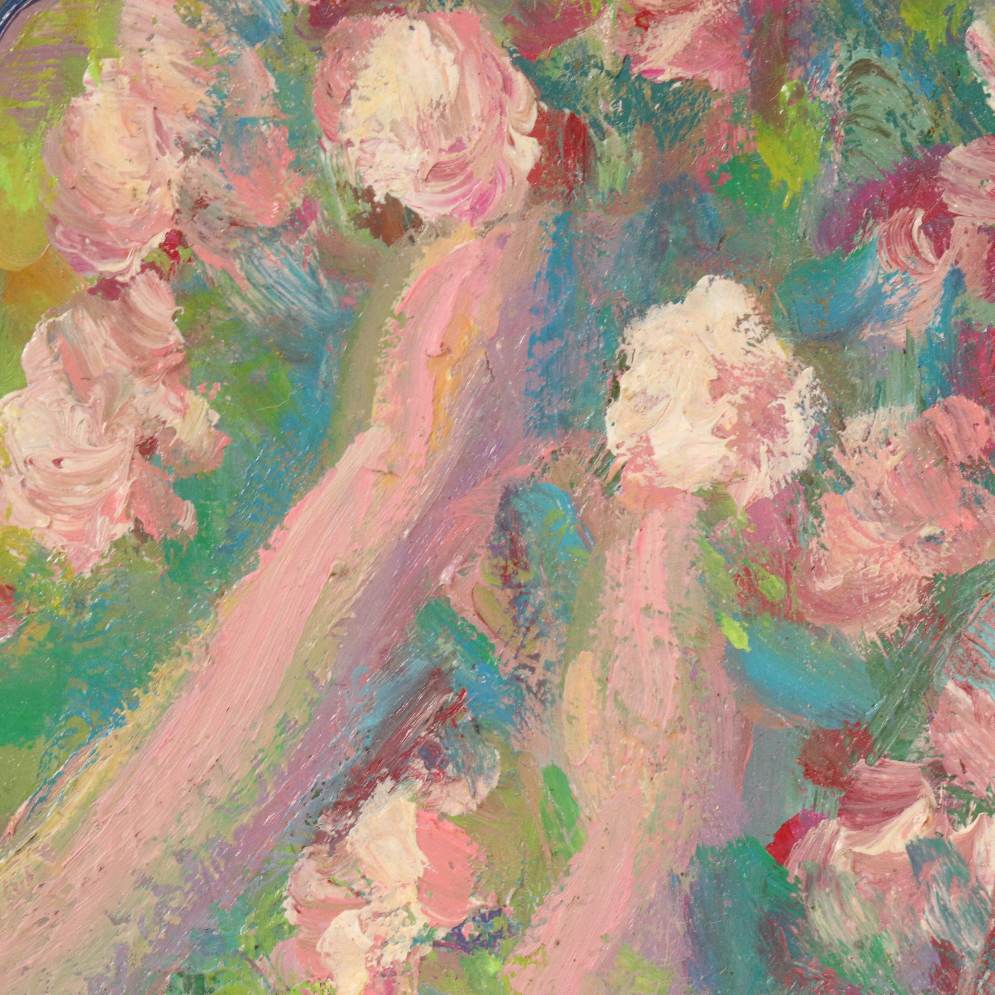 Douglas Turner Oil Painting "Ribbon and Roses"