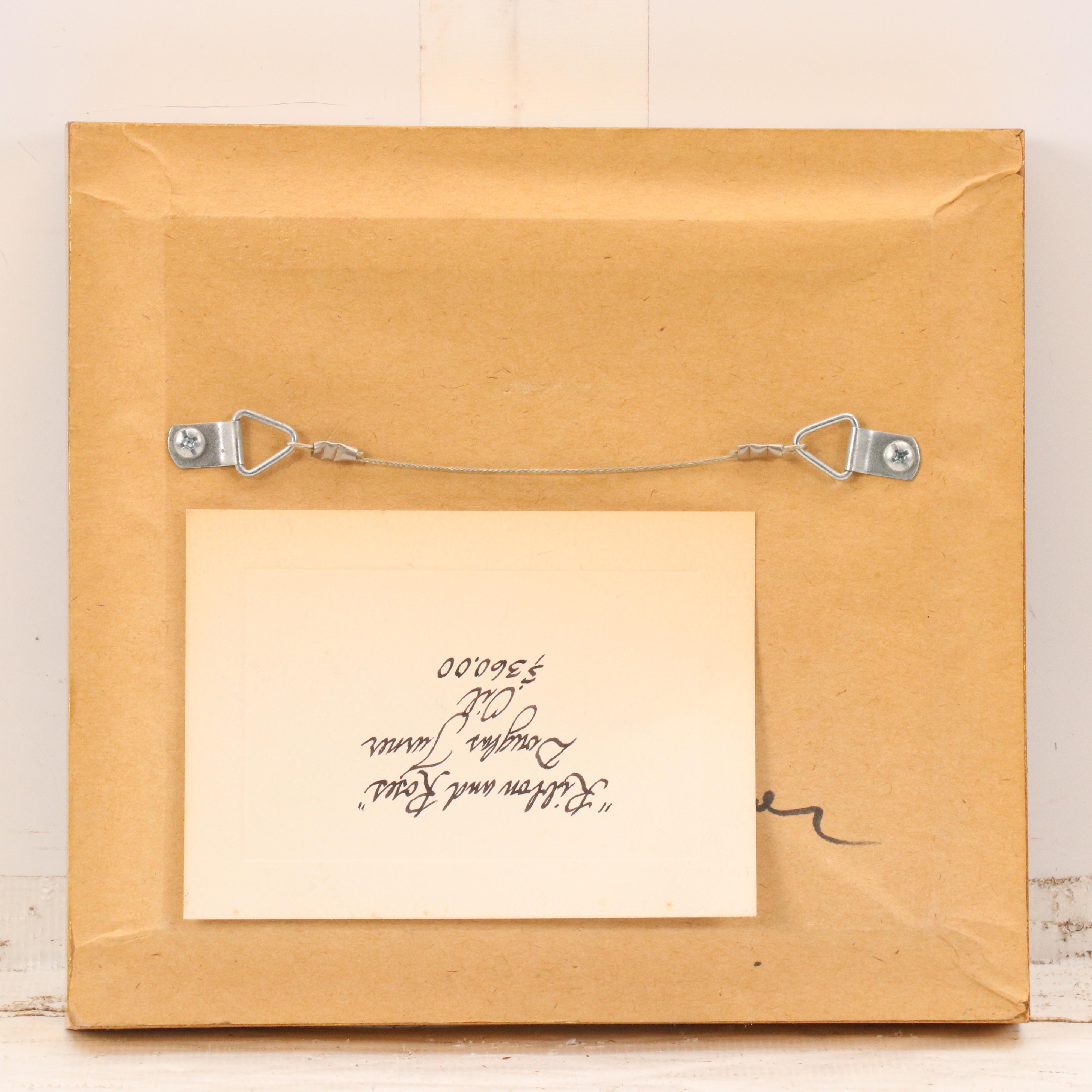 Douglas Turner Oil Painting "Ribbon and Roses"