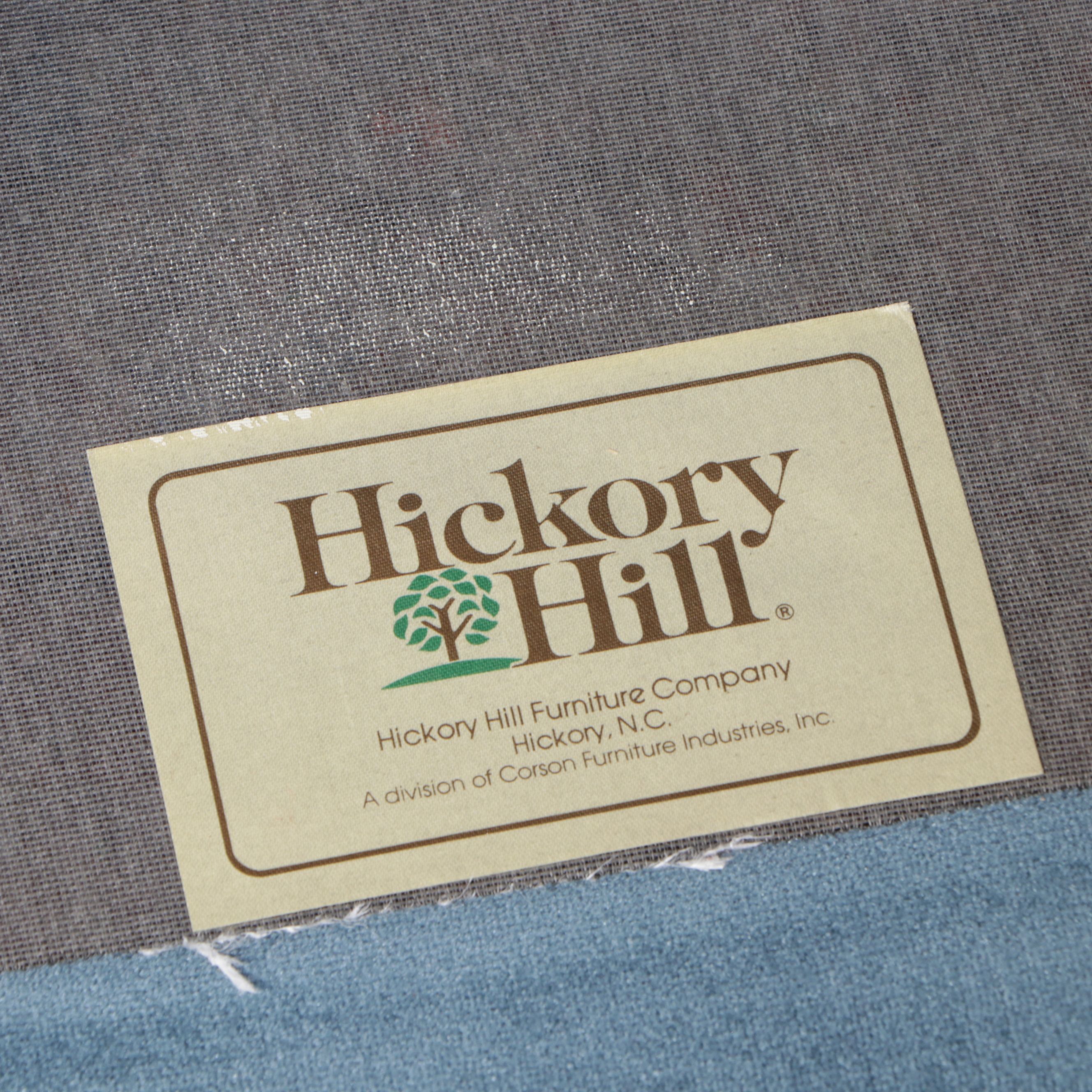 Hickory Hill & Other Blue and Pink Queen Anne Style Wingback Armchairs