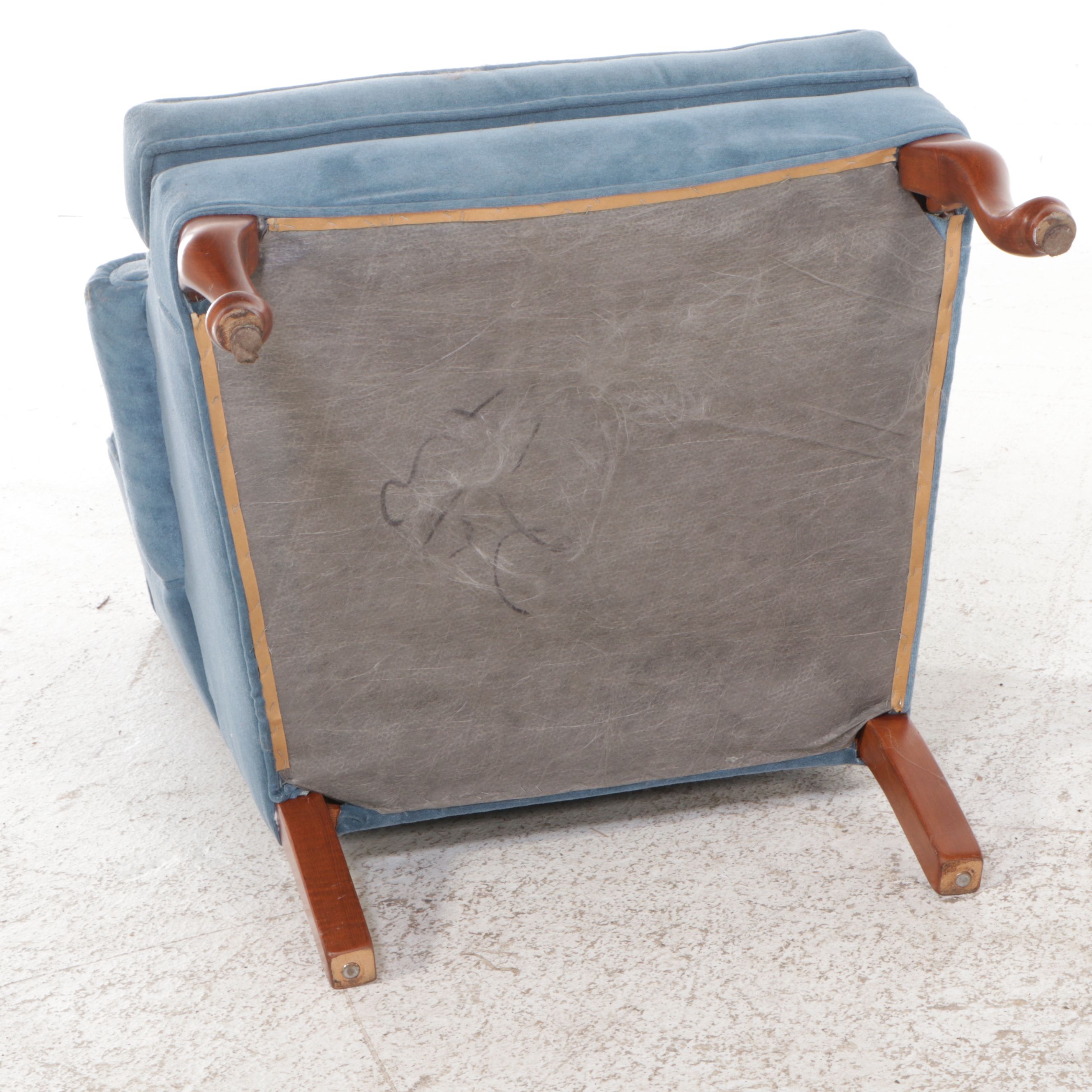 Hickory Hill & Other Blue and Pink Queen Anne Style Wingback Armchairs