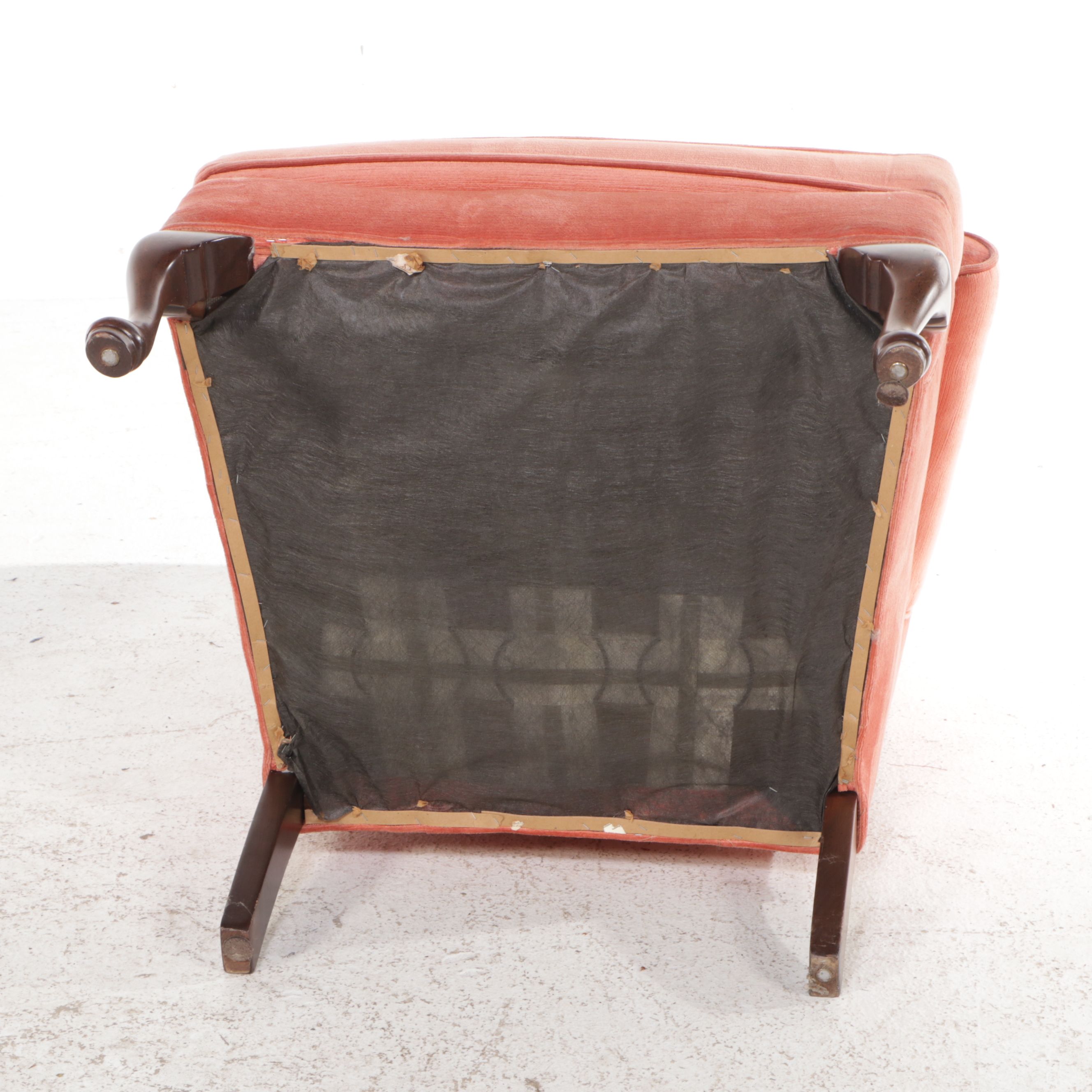 Hickory Hill & Other Blue and Pink Queen Anne Style Wingback Armchairs