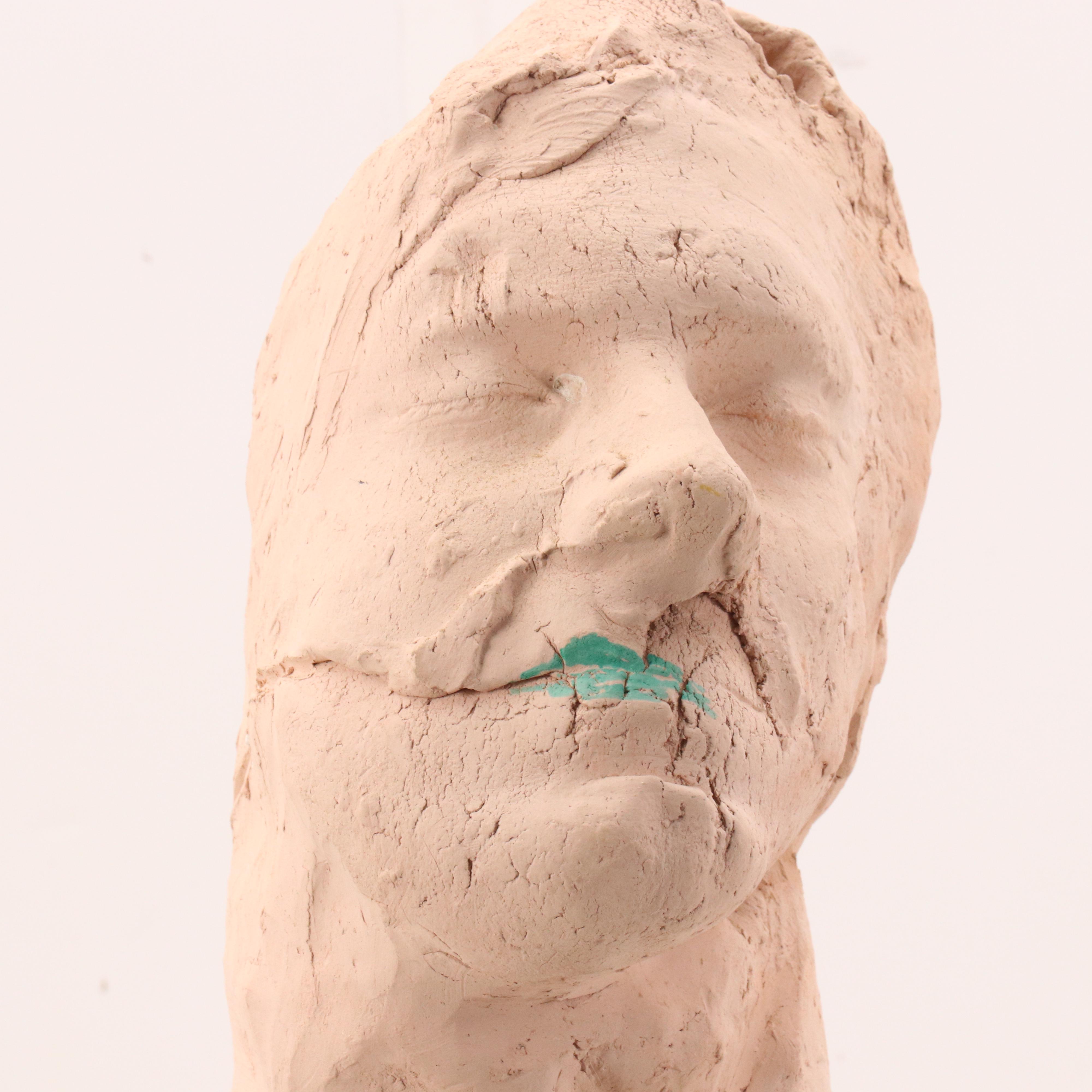 Surreal Ceramic Hand-Built Figurative Sculpture