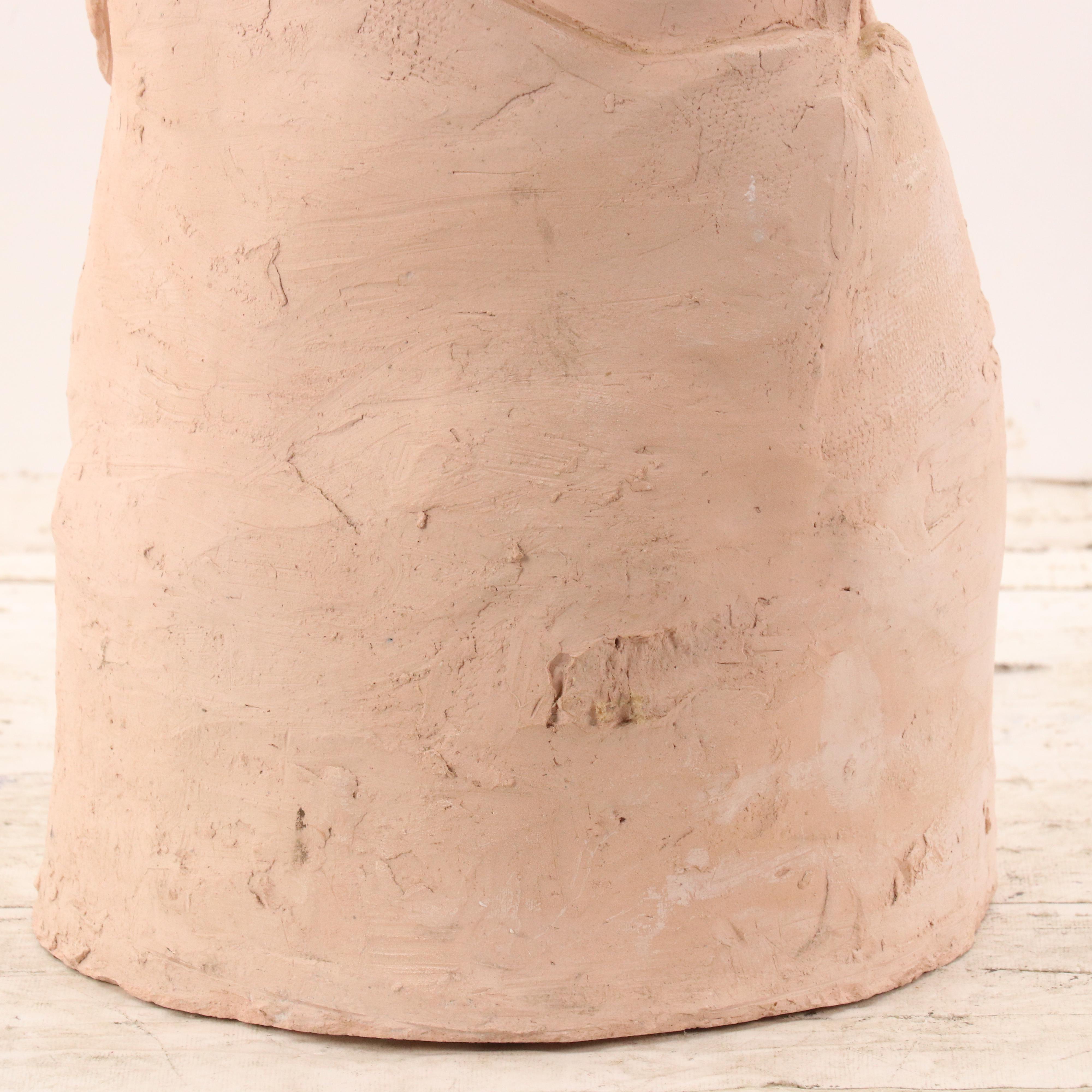 Surreal Ceramic Hand-Built Figurative Sculpture